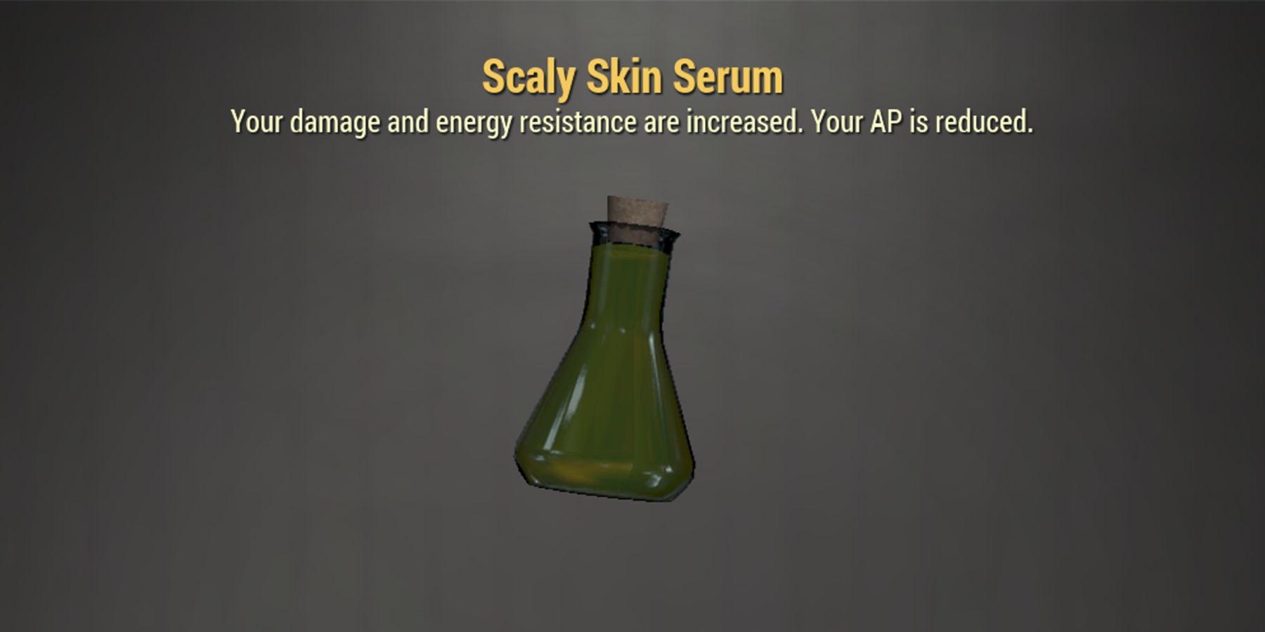 Fallout 76 Mutation Serum Scaly Skin