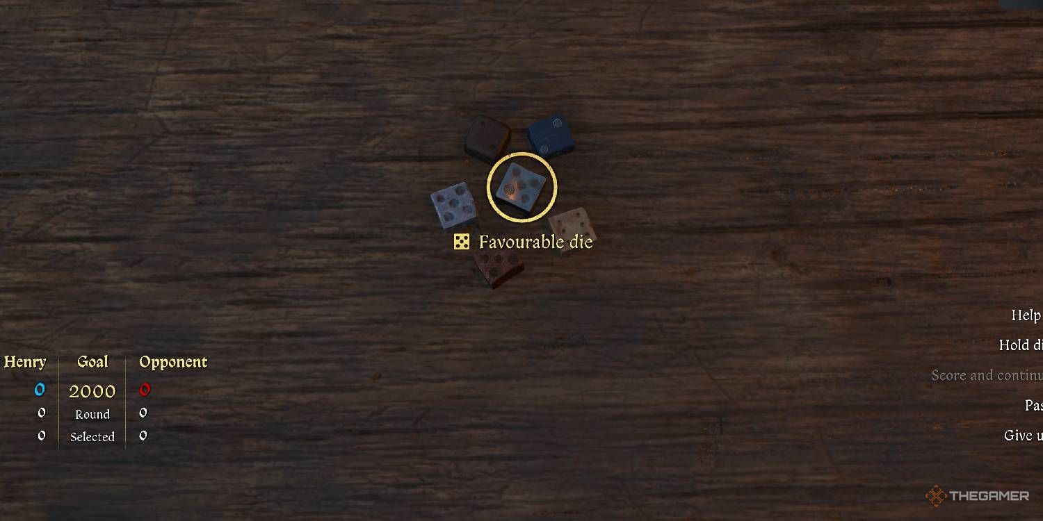 Favourable Die from Kingdom Come: Deliverance 2.