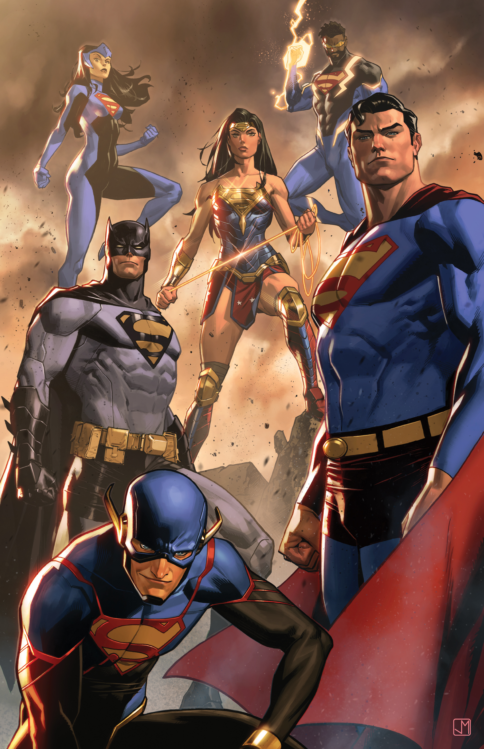 Jorge Molina's variant cover for Justice League Unlimited #7.