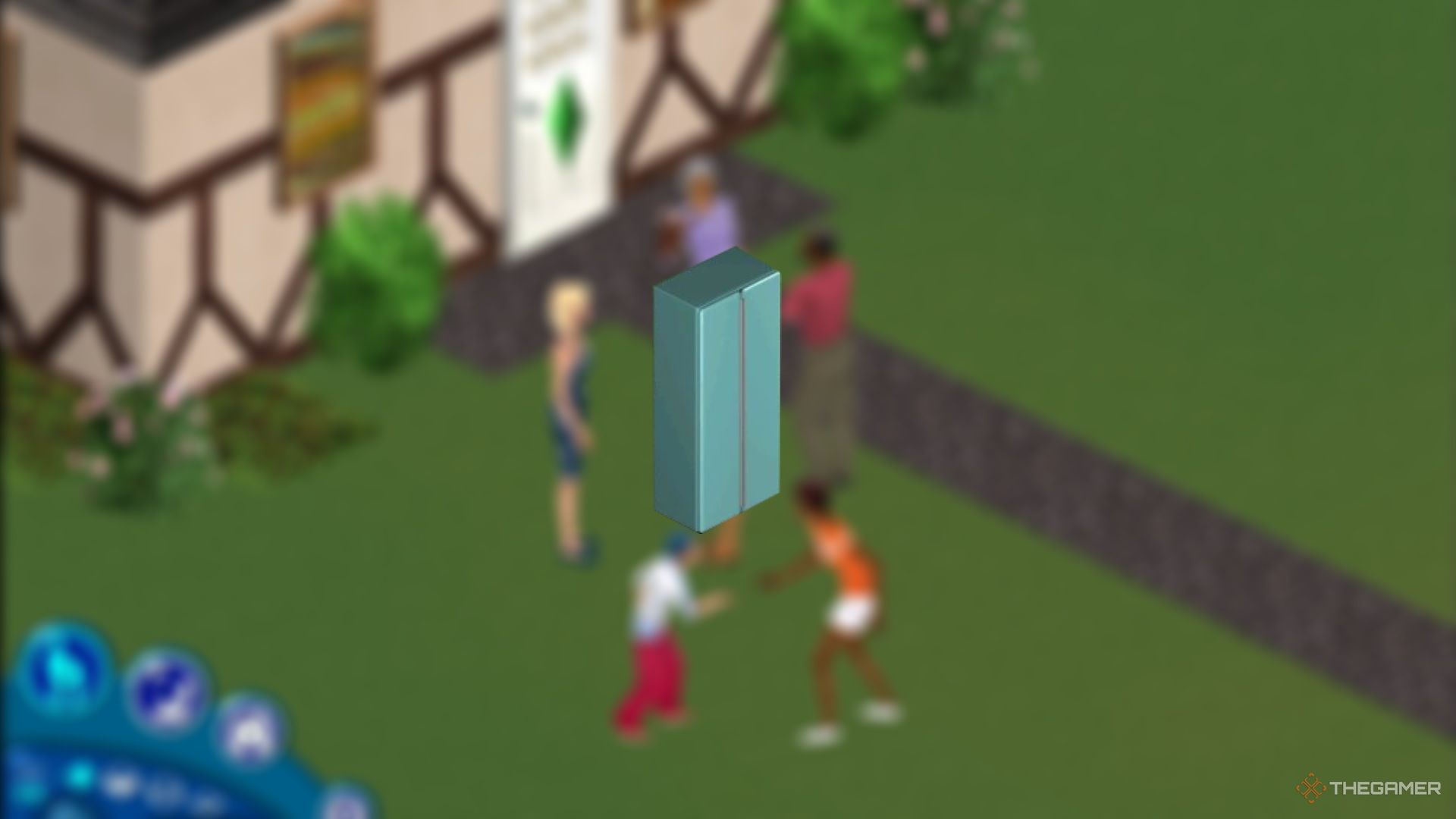 A fridge in The Sims.