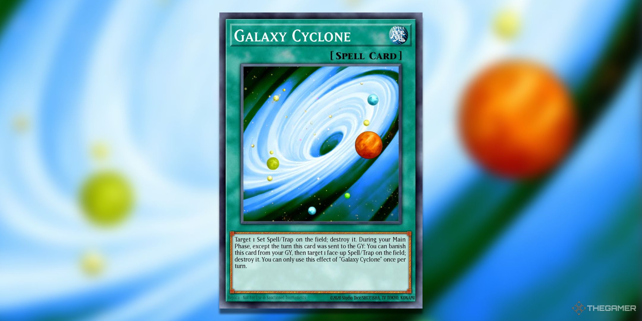 Galaxy Cyclone Yu-Gi-Oh! TCG Card Art.