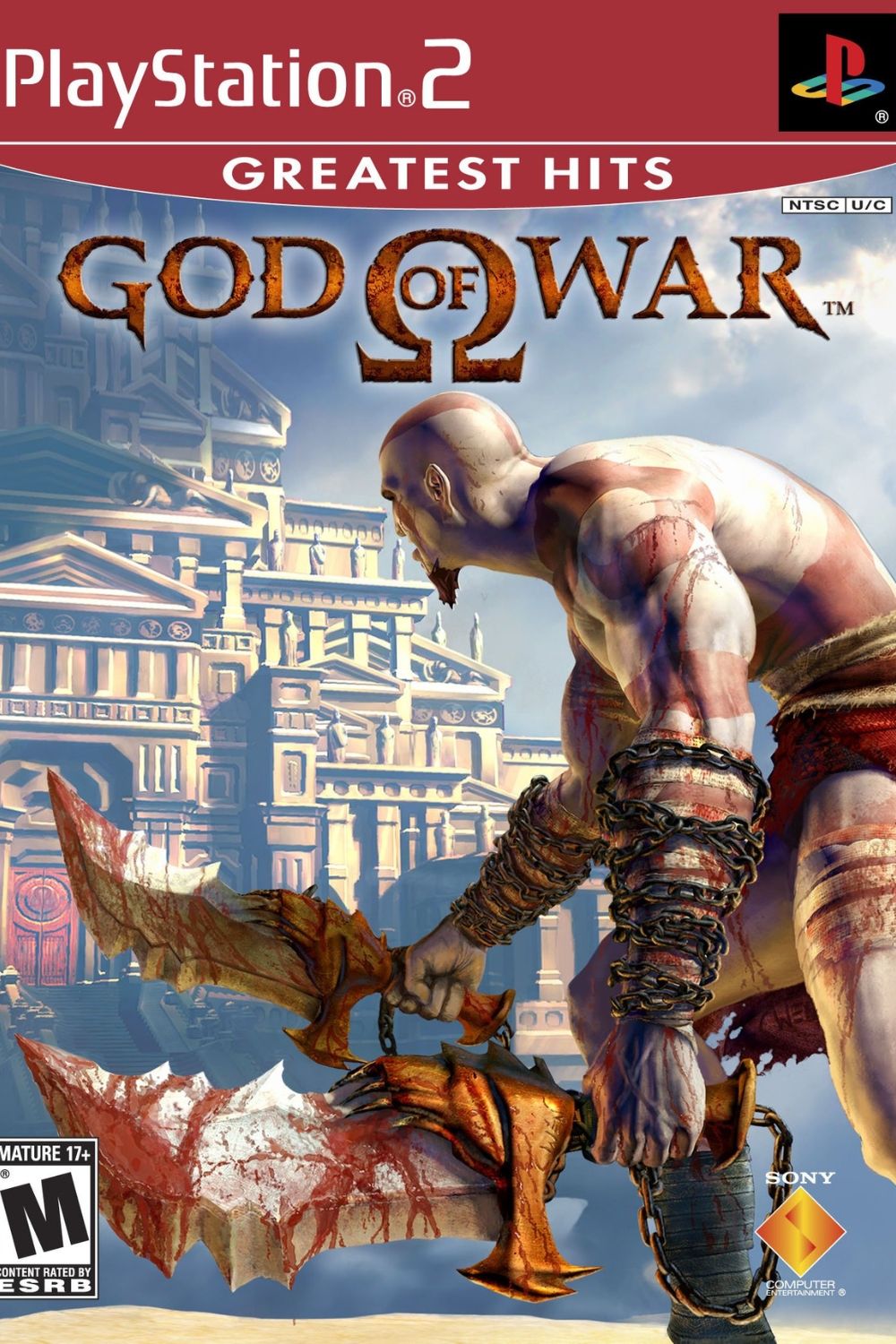 God of War (2005) video game cover art tag