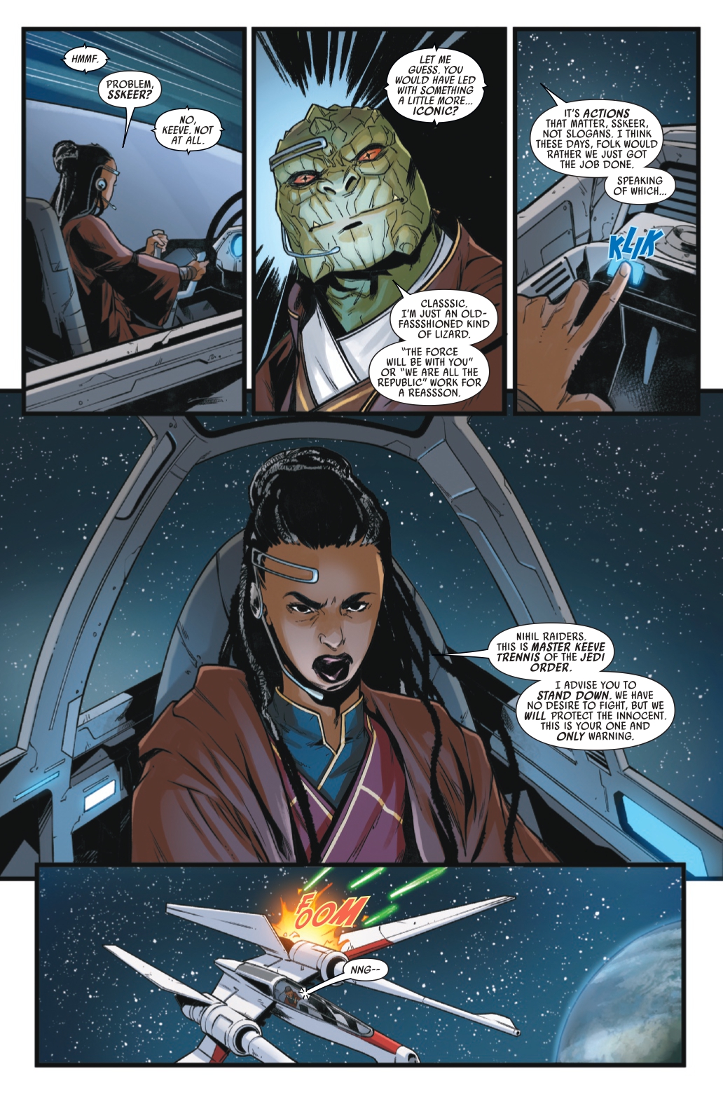 Pages from Star Wars: The High Republic - Fear of the Jedi #1.