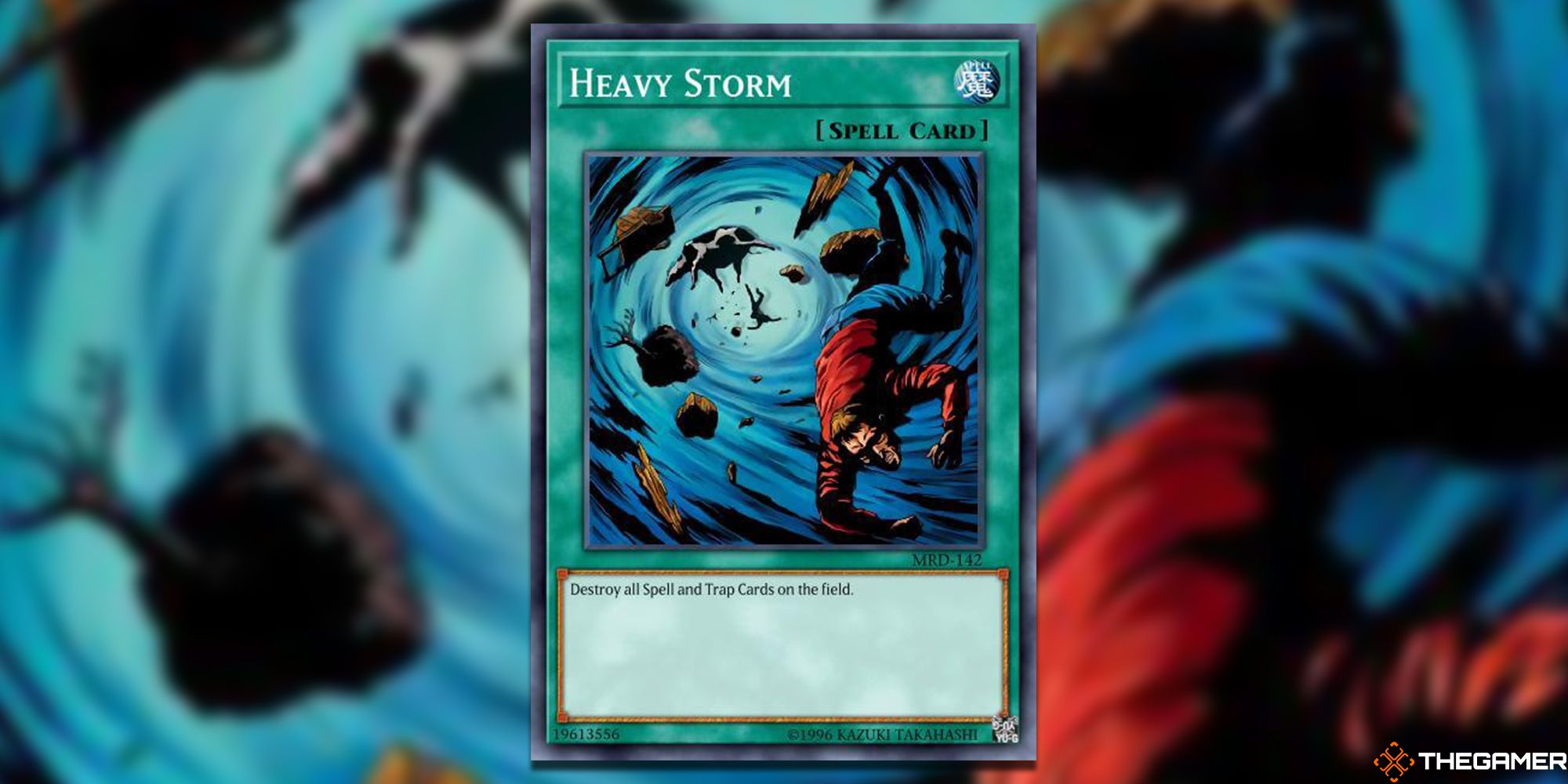 Heavy Storm Yu-Gi-Oh! TCG Card Art.