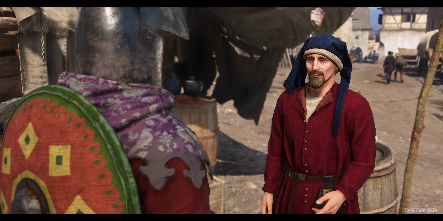 Henry talking to Casper in Kuttenberg in Kingdom Come: Deliverance 2.