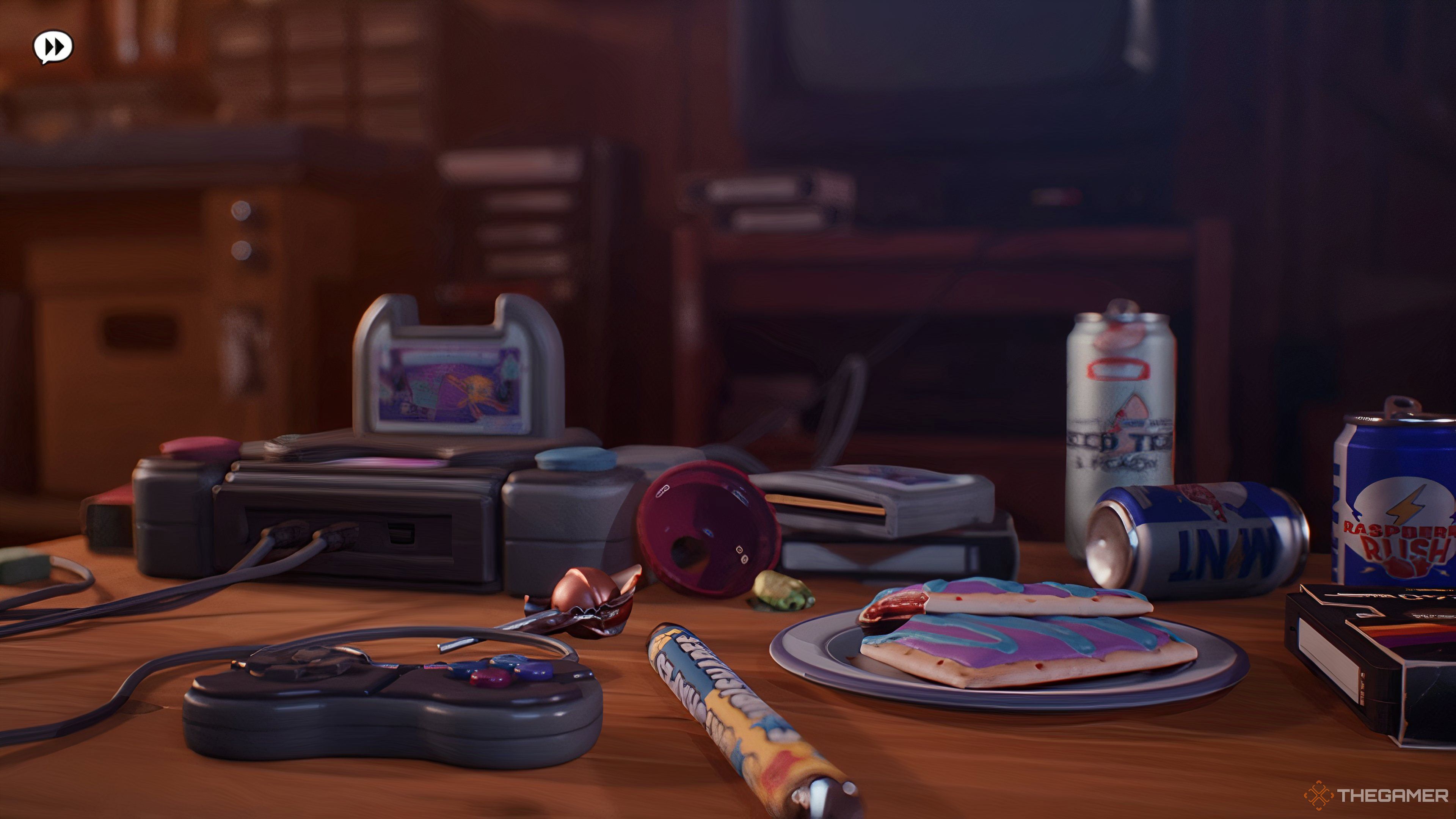 The video game console in Nora's garage in Lost Records: Bloom & Rage.