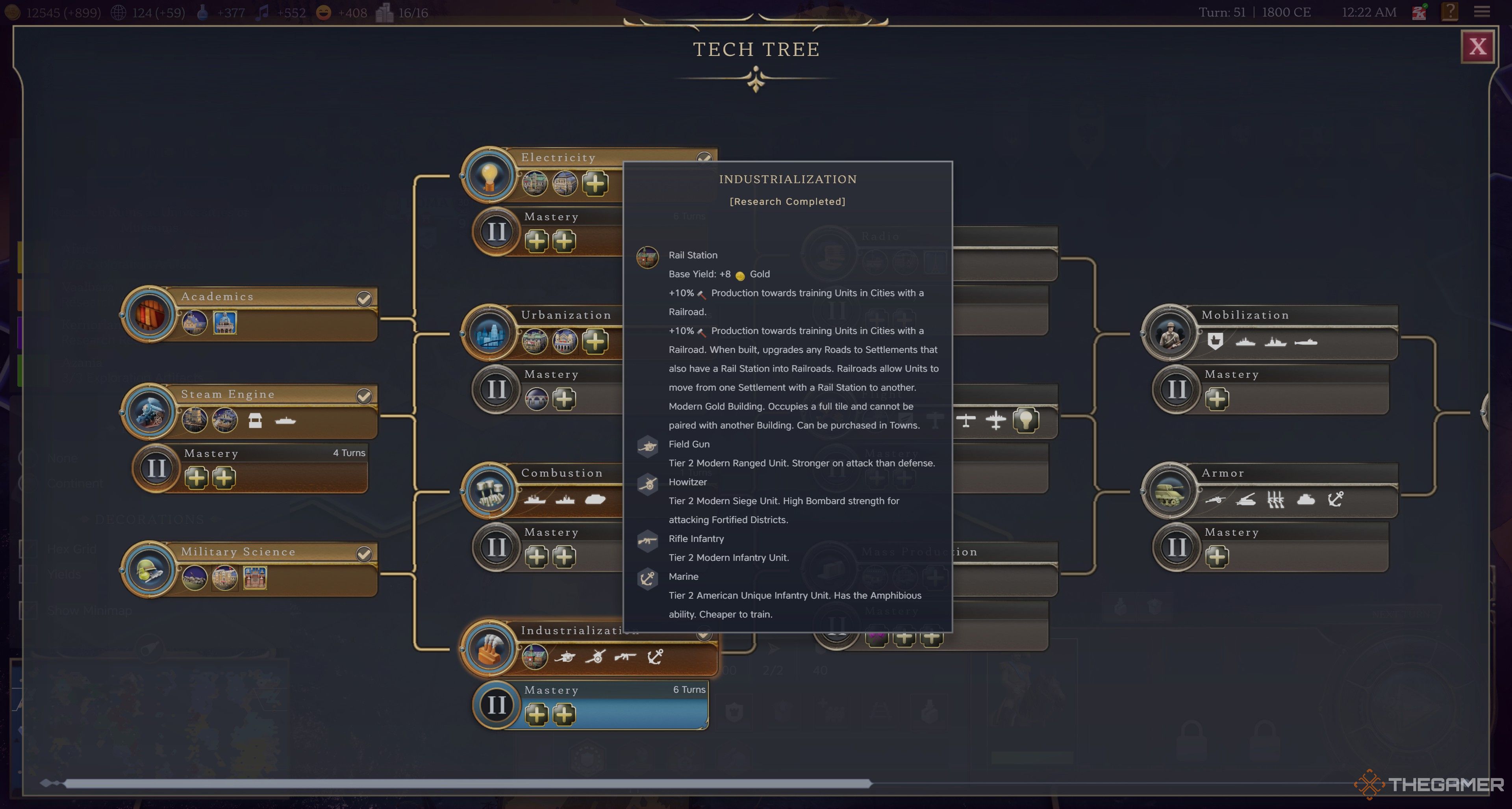 Industrialization tech in Civilization 7