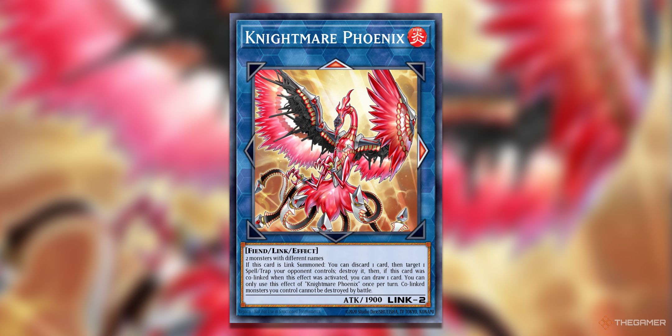 Knightmare Phoenix Yu-Gi-Oh! TCG Card Art.