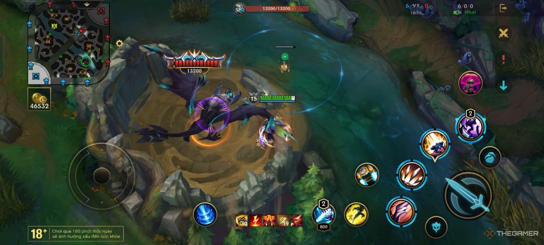 Kha'zix is standing near the Elder Dragon, ready to engage.