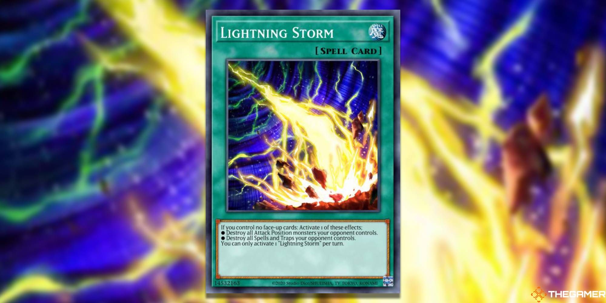 Lightning Storm, Spell Card, Yu-Gi-Oh! TCG.