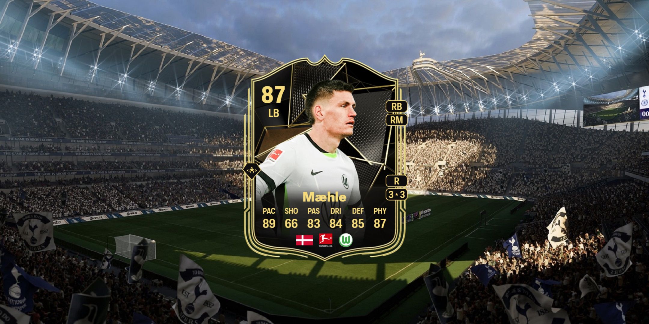 Maehle's card in EA Sports FC 25.