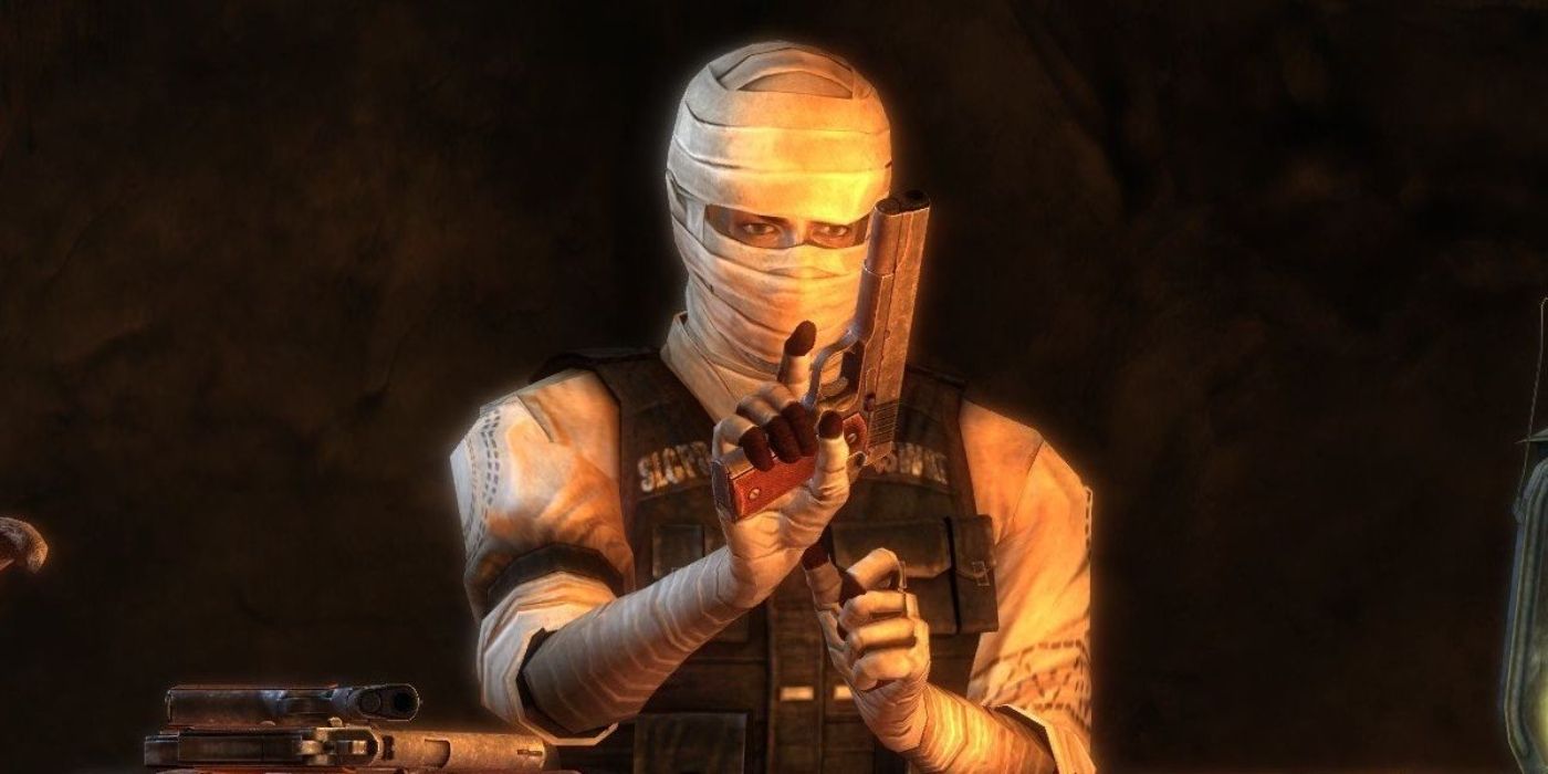 Man in Fallout New Vegas holding a gun (1)