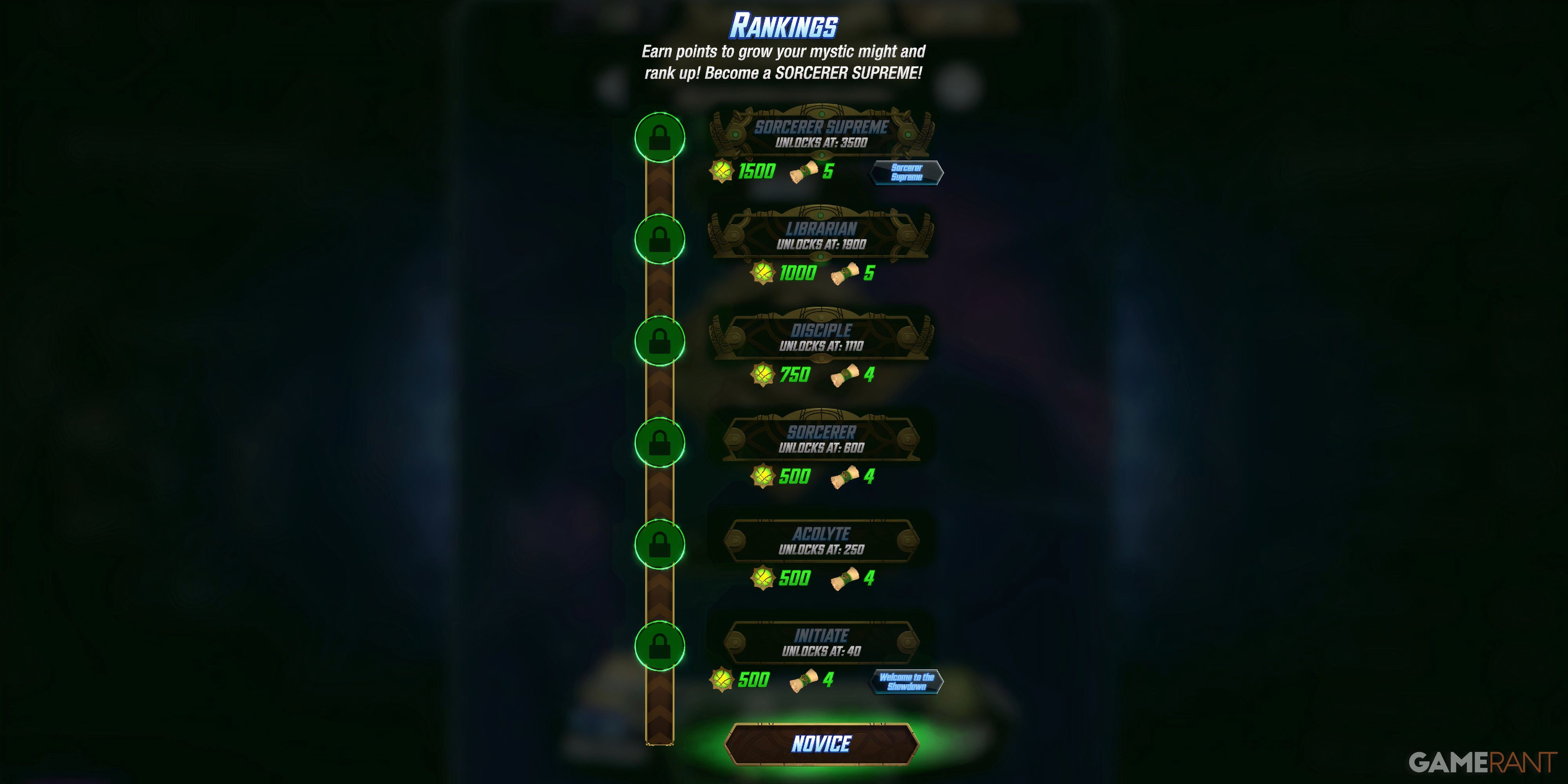 sanctum showdown's ranking system and rewards.