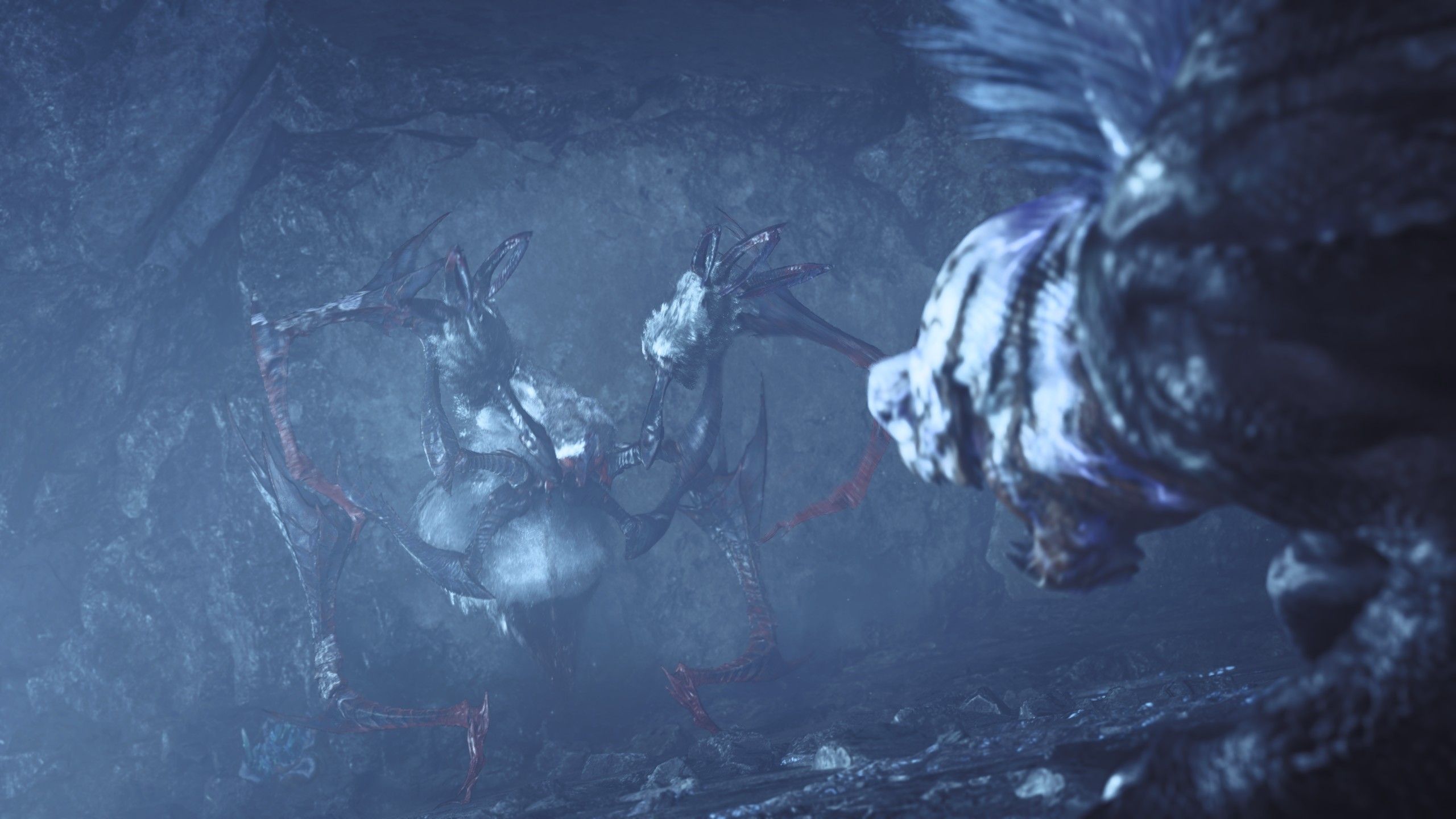 Lala Barina facing a Guardian Fulgur Anjanath in Monster Hunter Wilds.