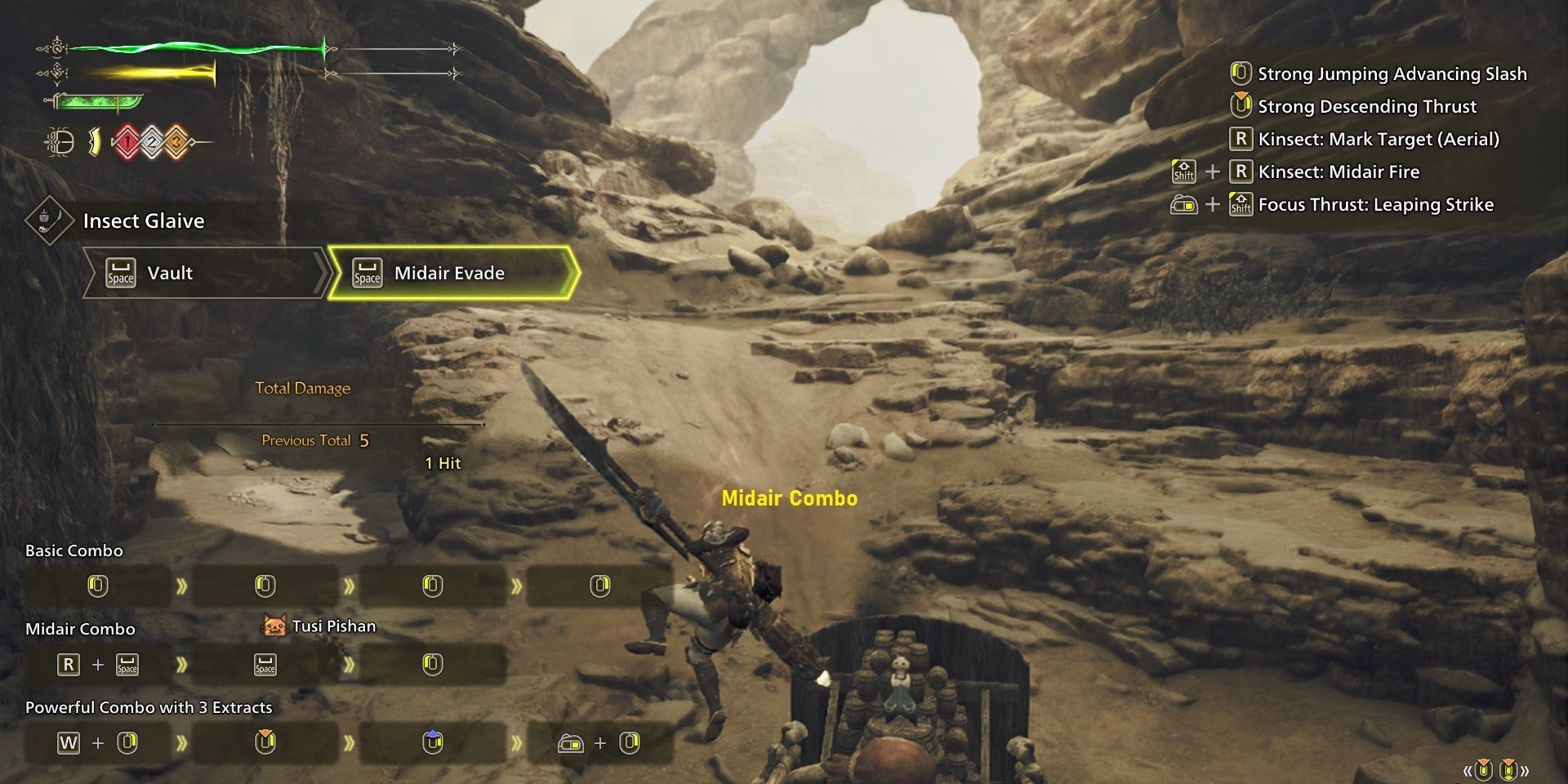 Midair Combo Insect Glaive - Monster Hunter Wilds