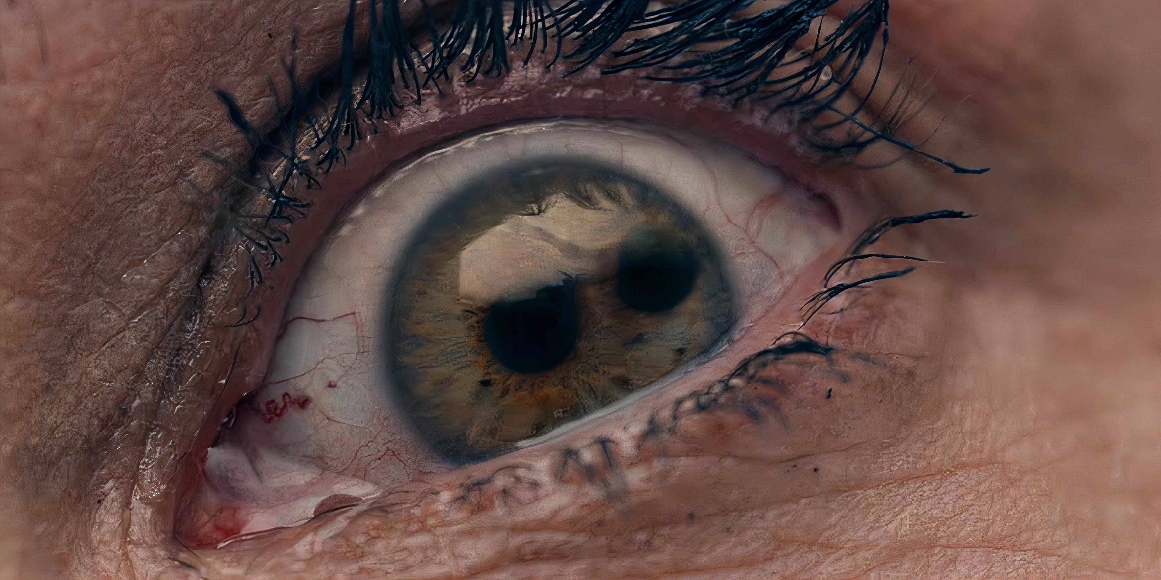 8 Best Body Horror Movies of the 2020s an eye with another eye forming in it