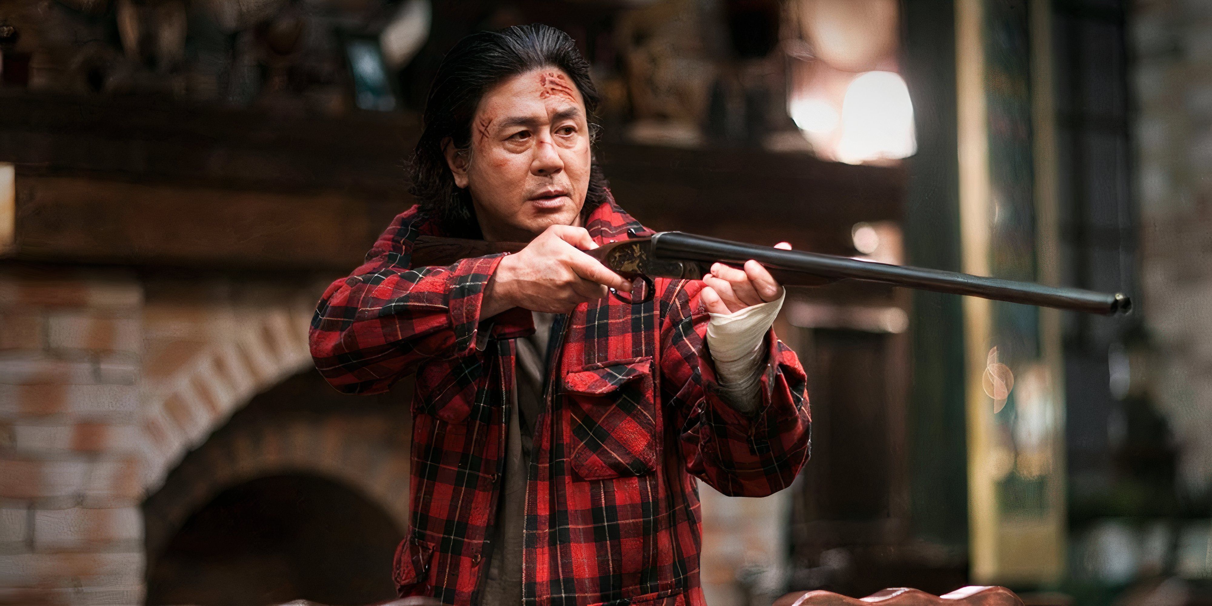 10 Best Korean Crime Movies a man points a shotgun