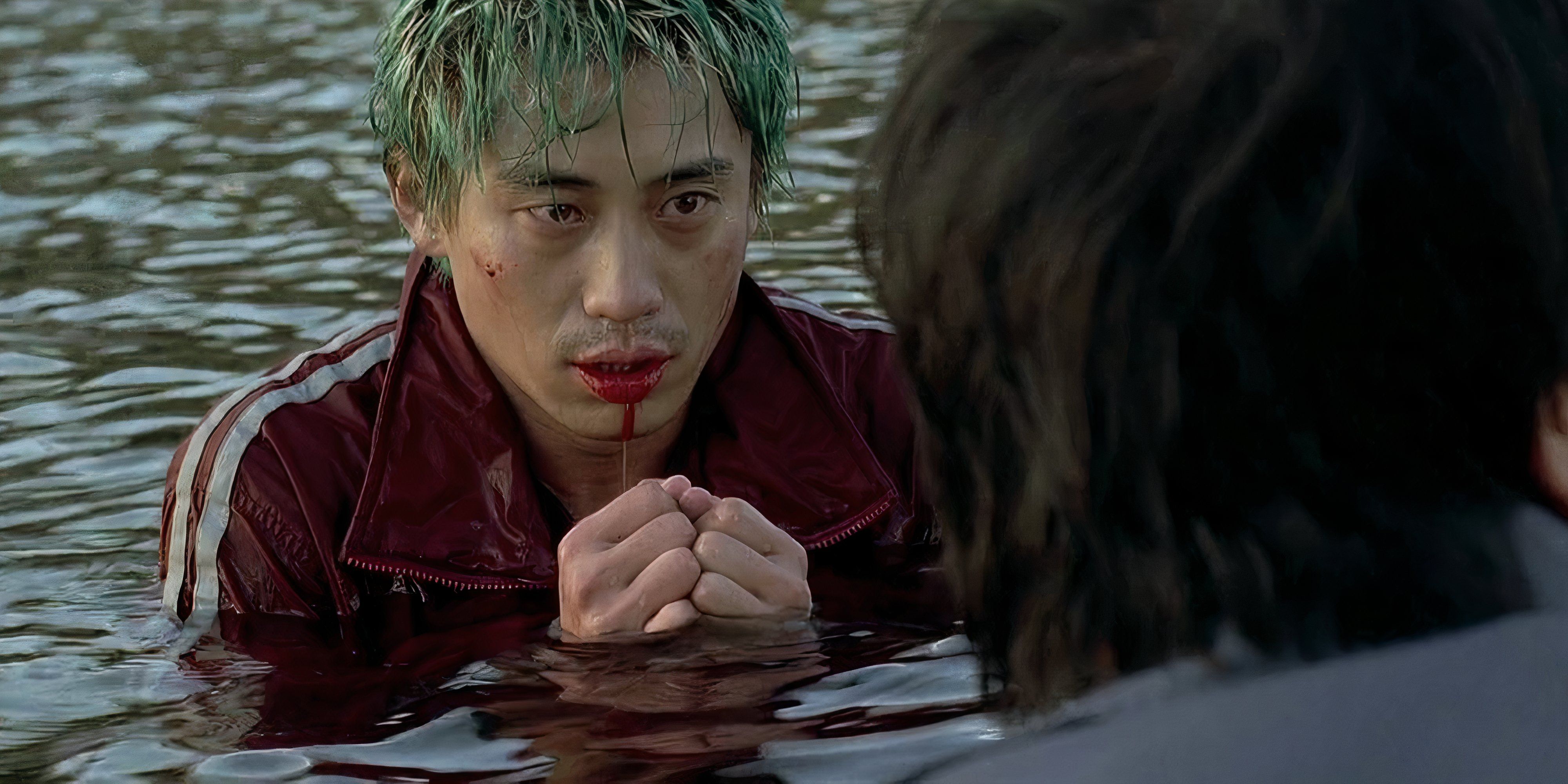 10 Best Korean Crime Movies a man tied up stands in water bleeding