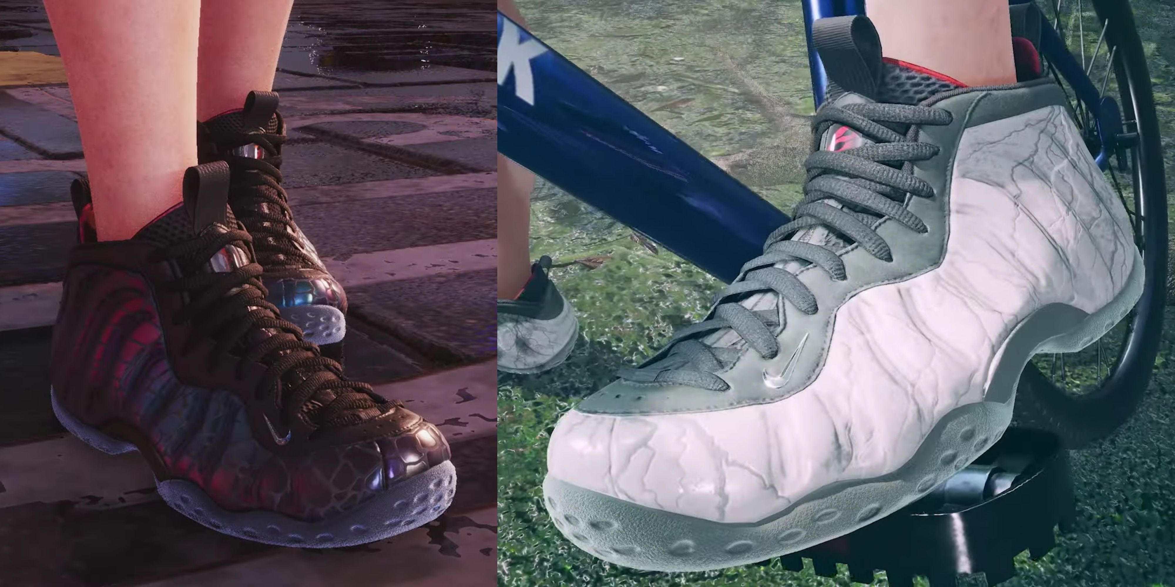 tekken 8 jin and kazuya foamposite sneakers