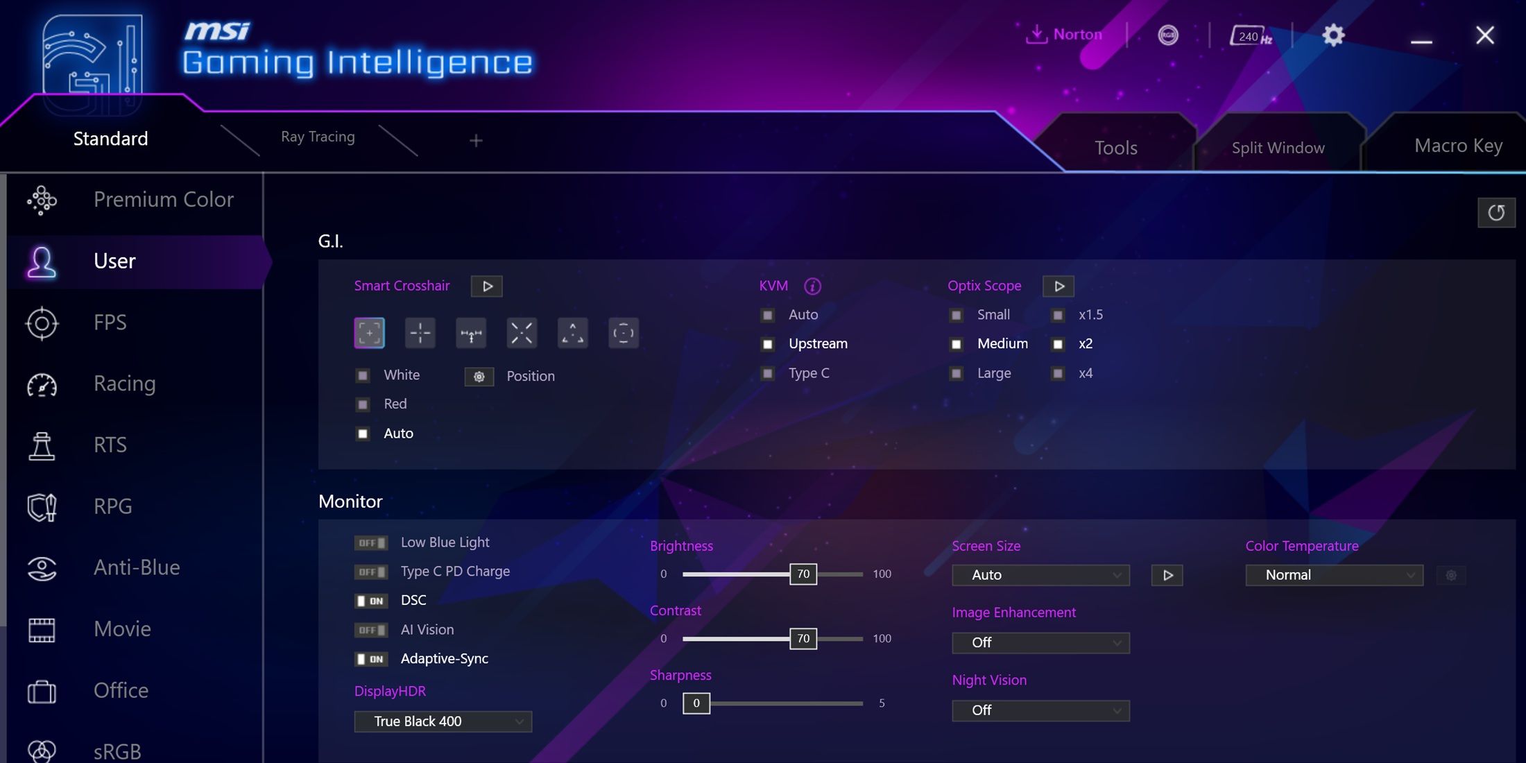 MSI Gaming Intelligence App