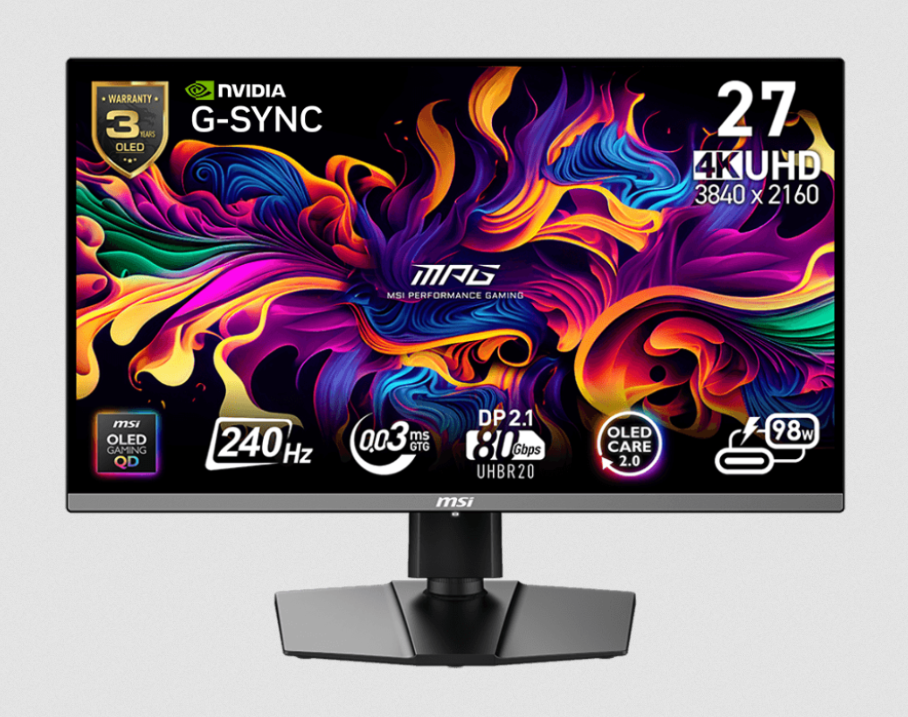 MSI MPG 272URX QD-OLED Gaming Monitor