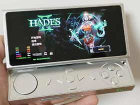 It’s no Steam Deck, but this gaming handheld looks like a retro Nokia cell phone