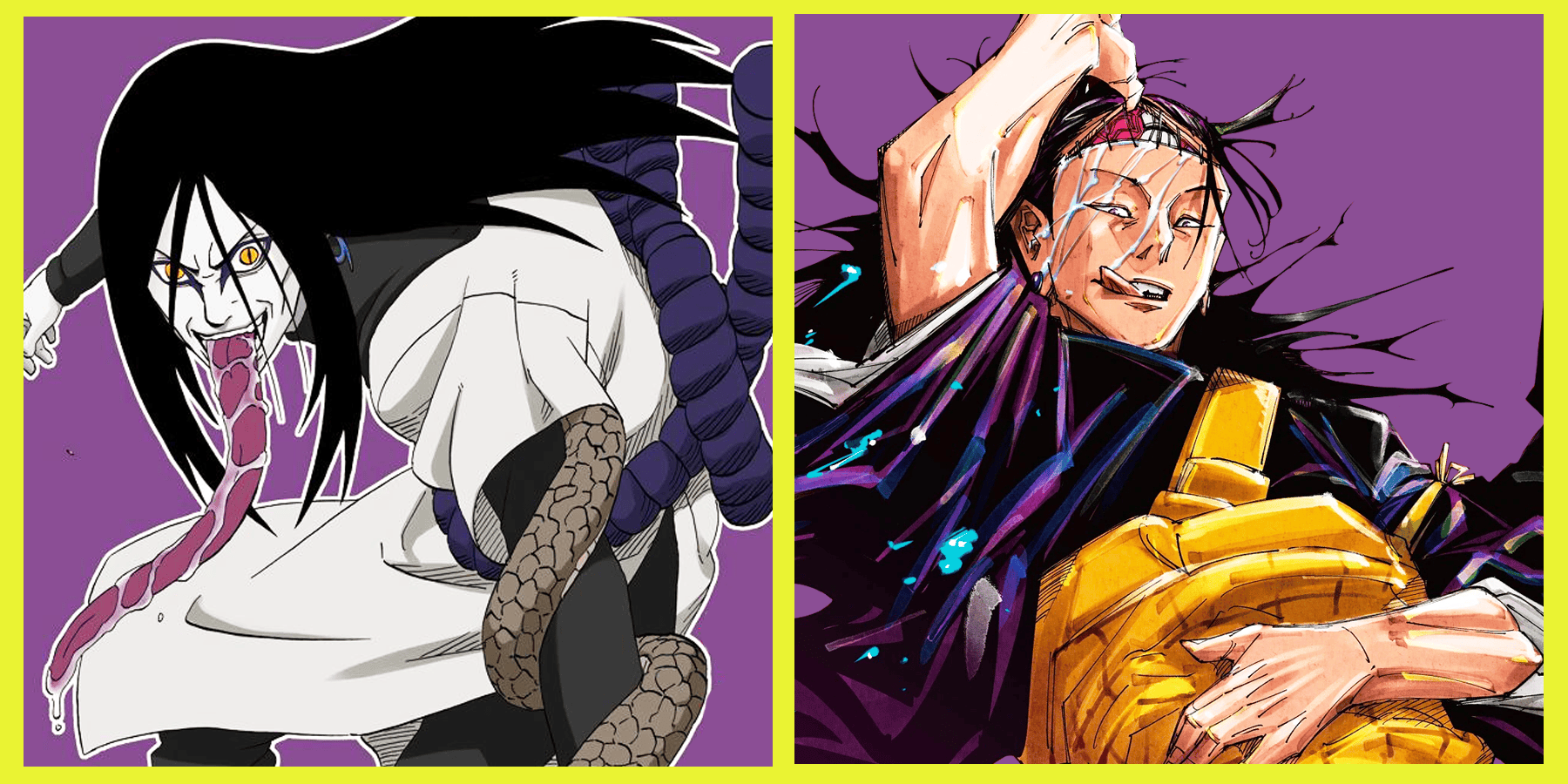 Naruto Jujutsu Kaisen Orochimaru Kenjaku