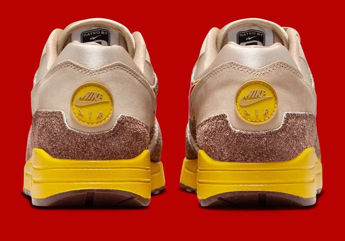 Back of Nike's Donkey Kong-inspired trainers