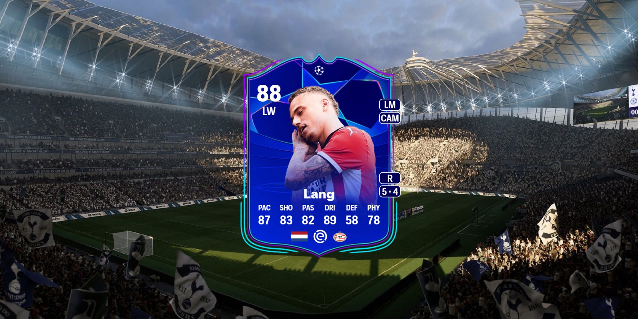 Noa Lang's card in EA Sports FC 25.