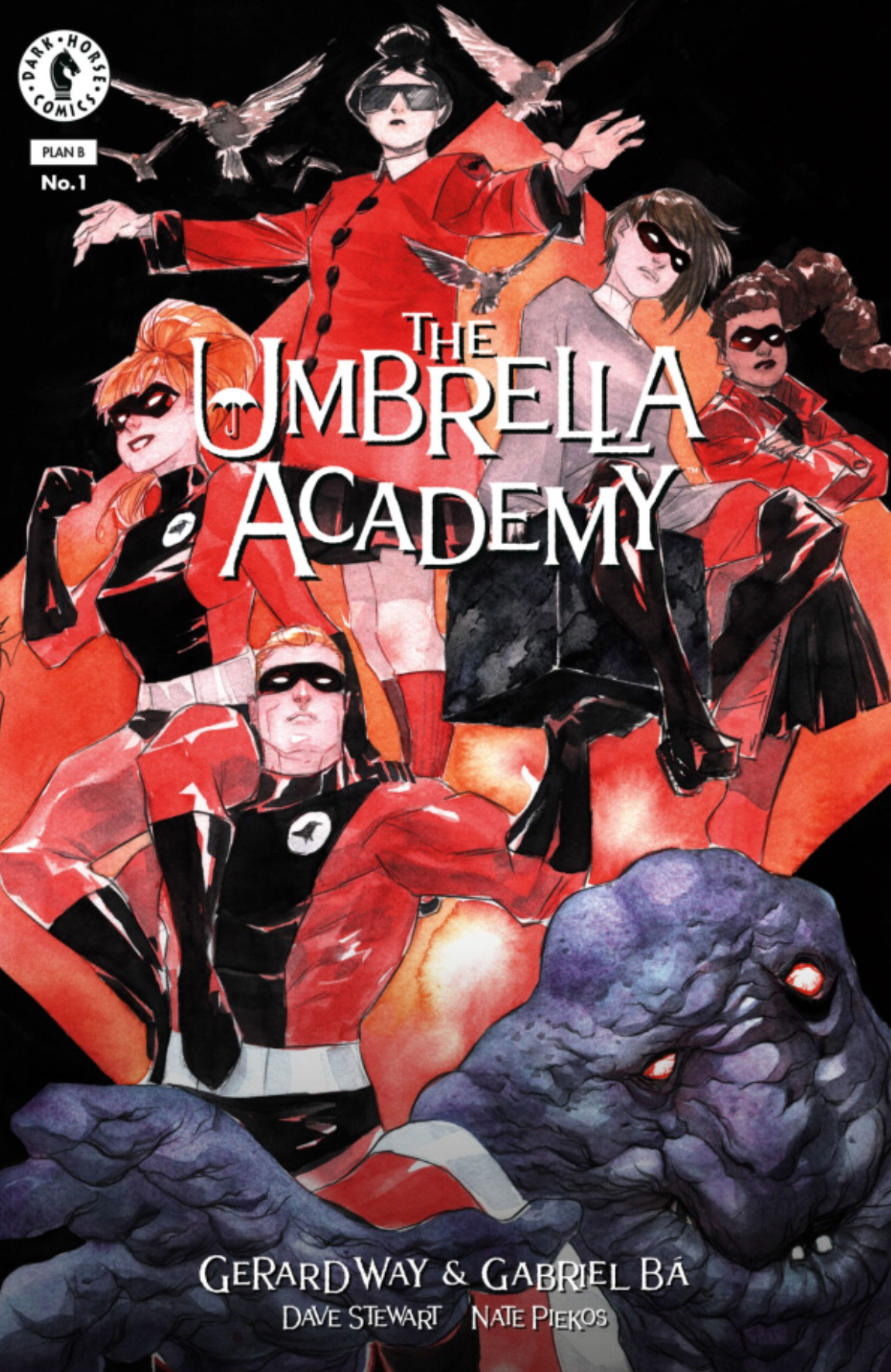 Dustin Nguyen's variant cover for The Umbrella Academy: Plan B #1.