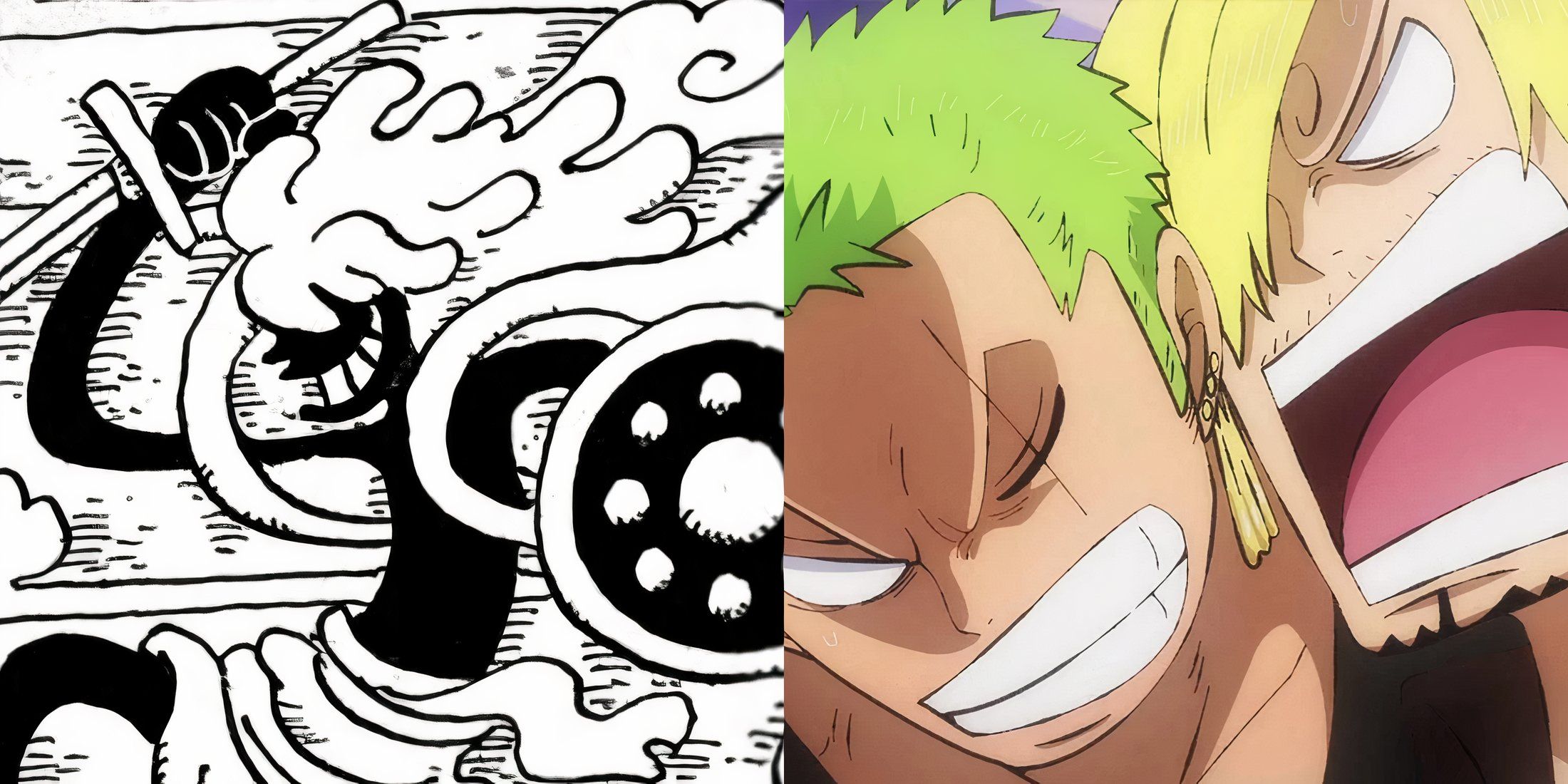 One Piece Nika Zoro Sanji