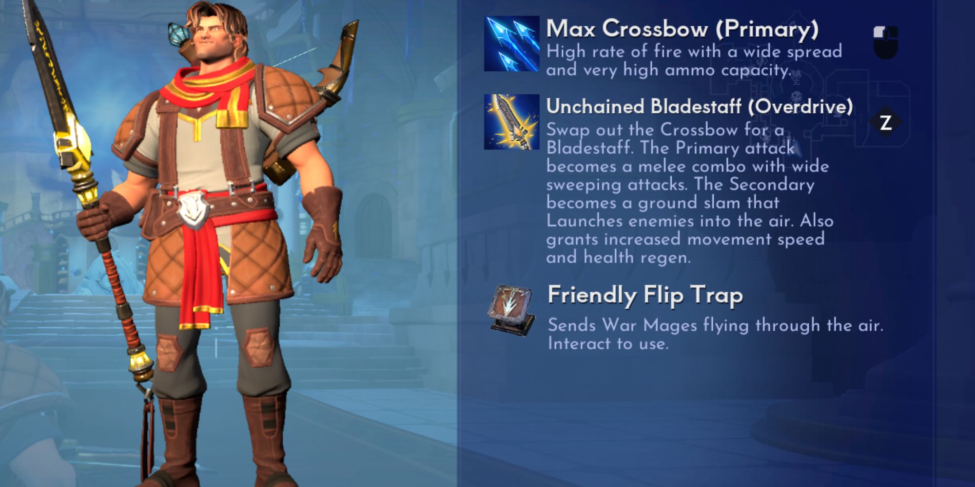 Max's appearance in Orcs Must Die Deathtrap.