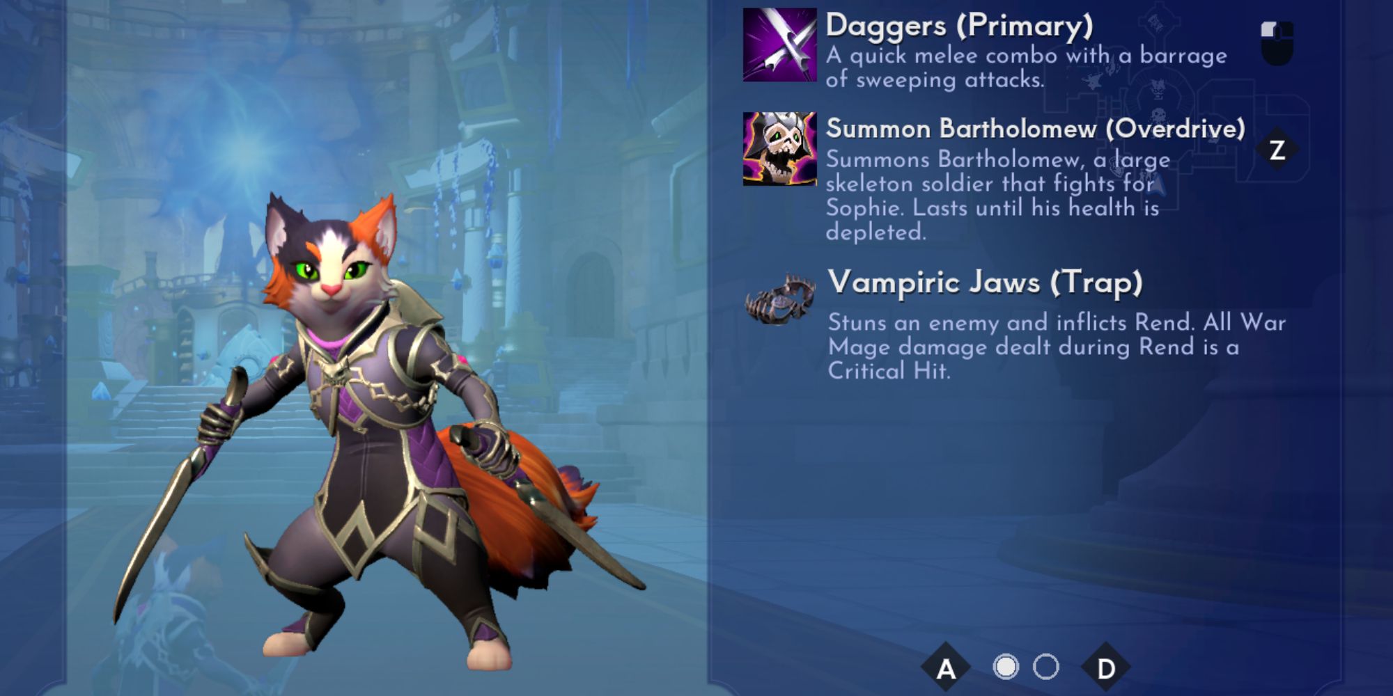 Sophie's apperance in Orcs Must Die Deathtrap.