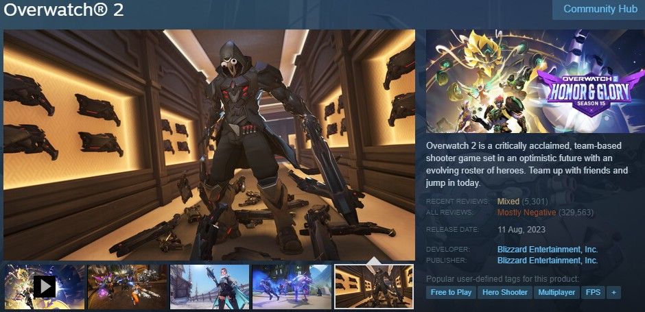 Overwatch 2 Steam Reviews