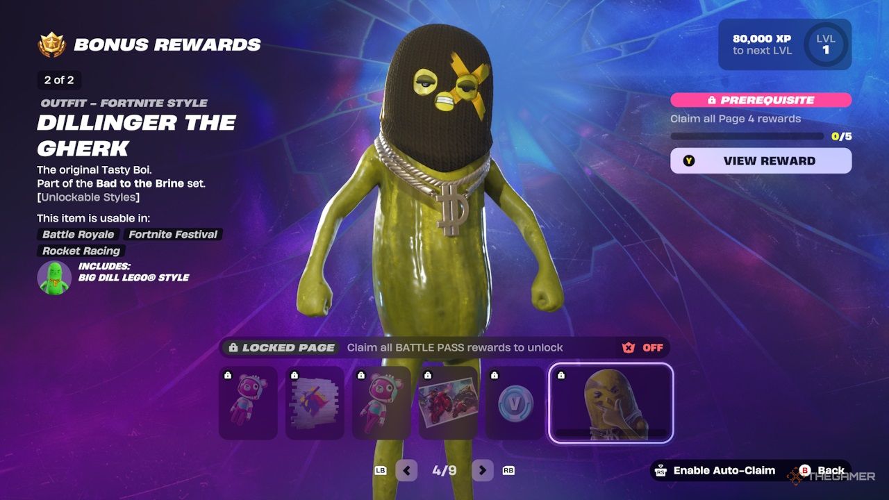 Page four of the Fortnite Chapter 6 Season 2 Battle Pass bonus rewards.