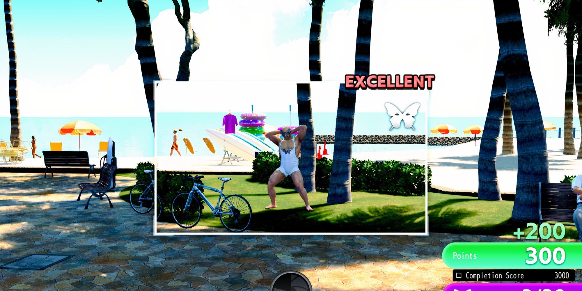 Playing the Sicko Snap mini-game in Like a Dragon Pirate Yakuza in Hawaii