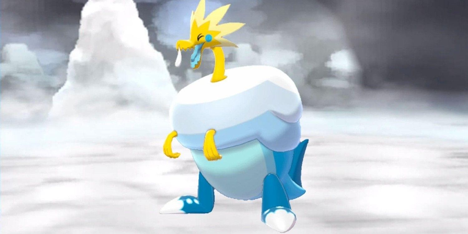 Pokemon Arctozolt on ice