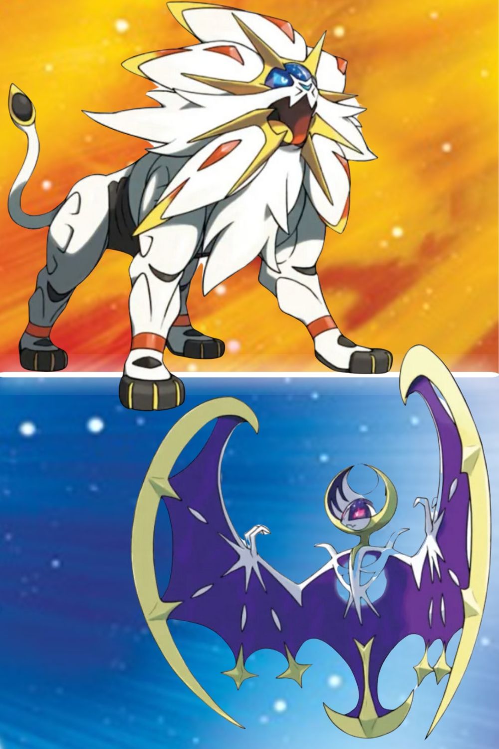 Pokemon Sun and Moon video game cover art tag