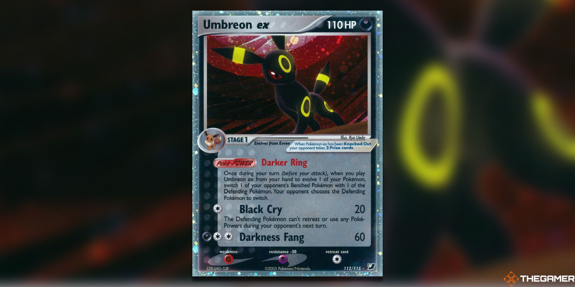 The Umbreon from Unseen Forces in the Pokemon TCG.