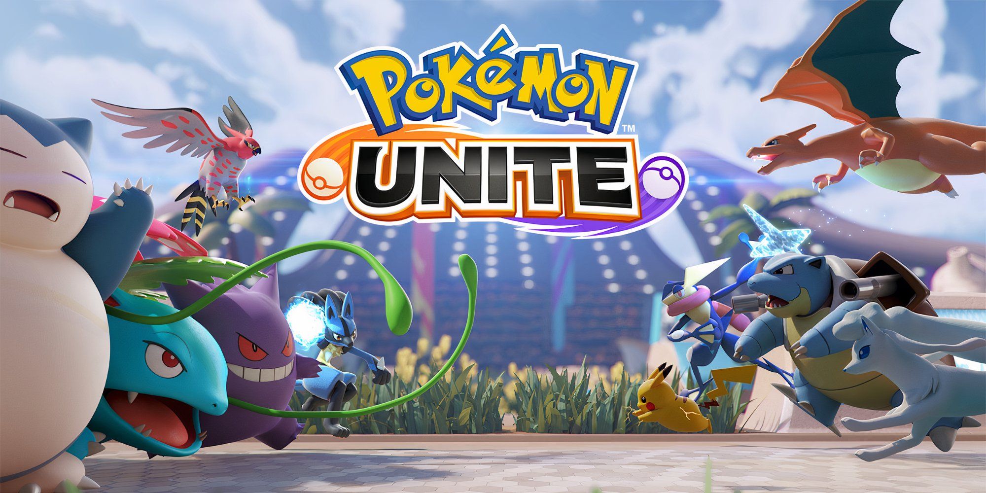 Promo art featuring Pokemon in Pokemon Unite