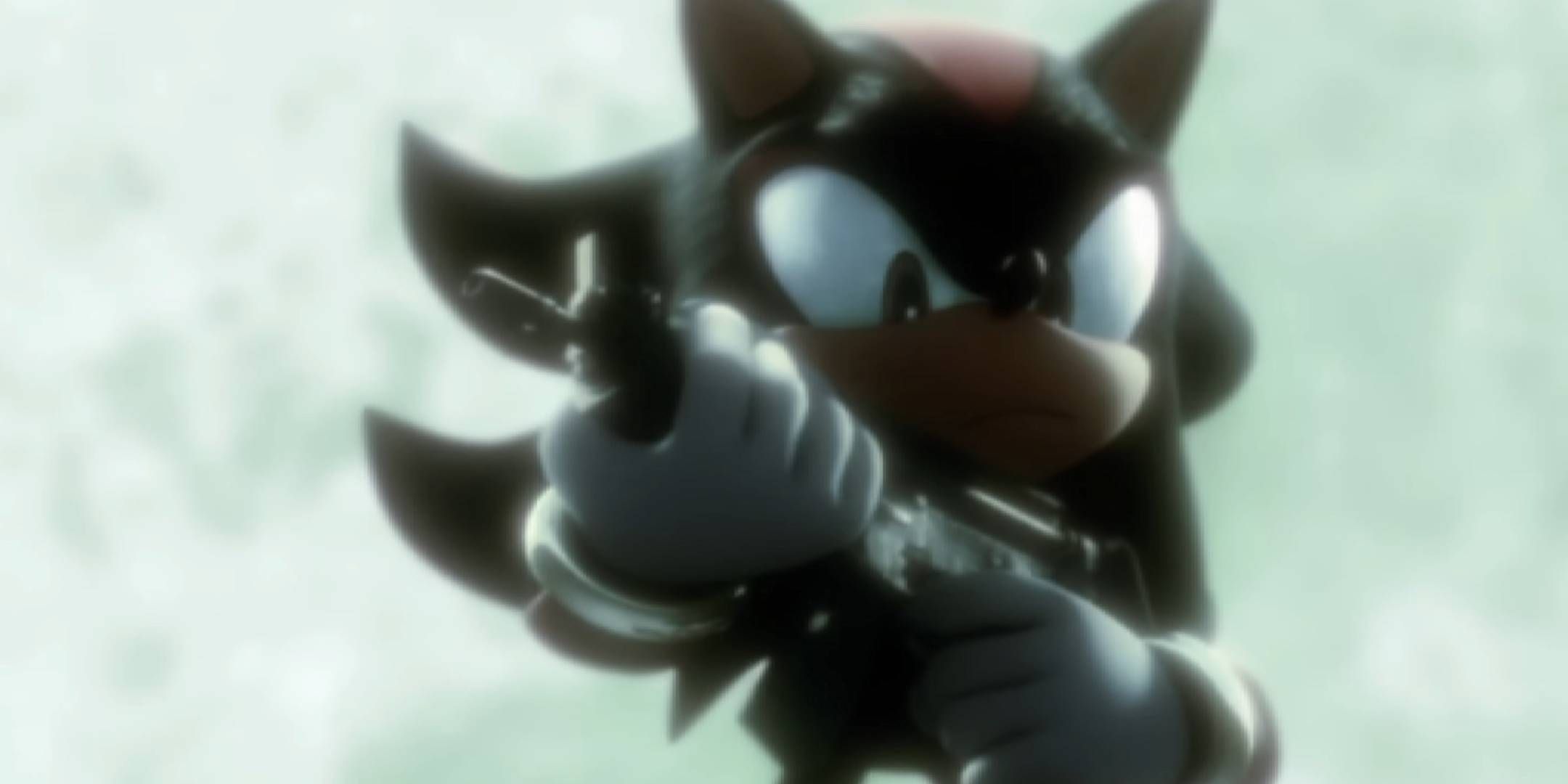 Shadow cocking his gun in Shadow the Hedgehog.