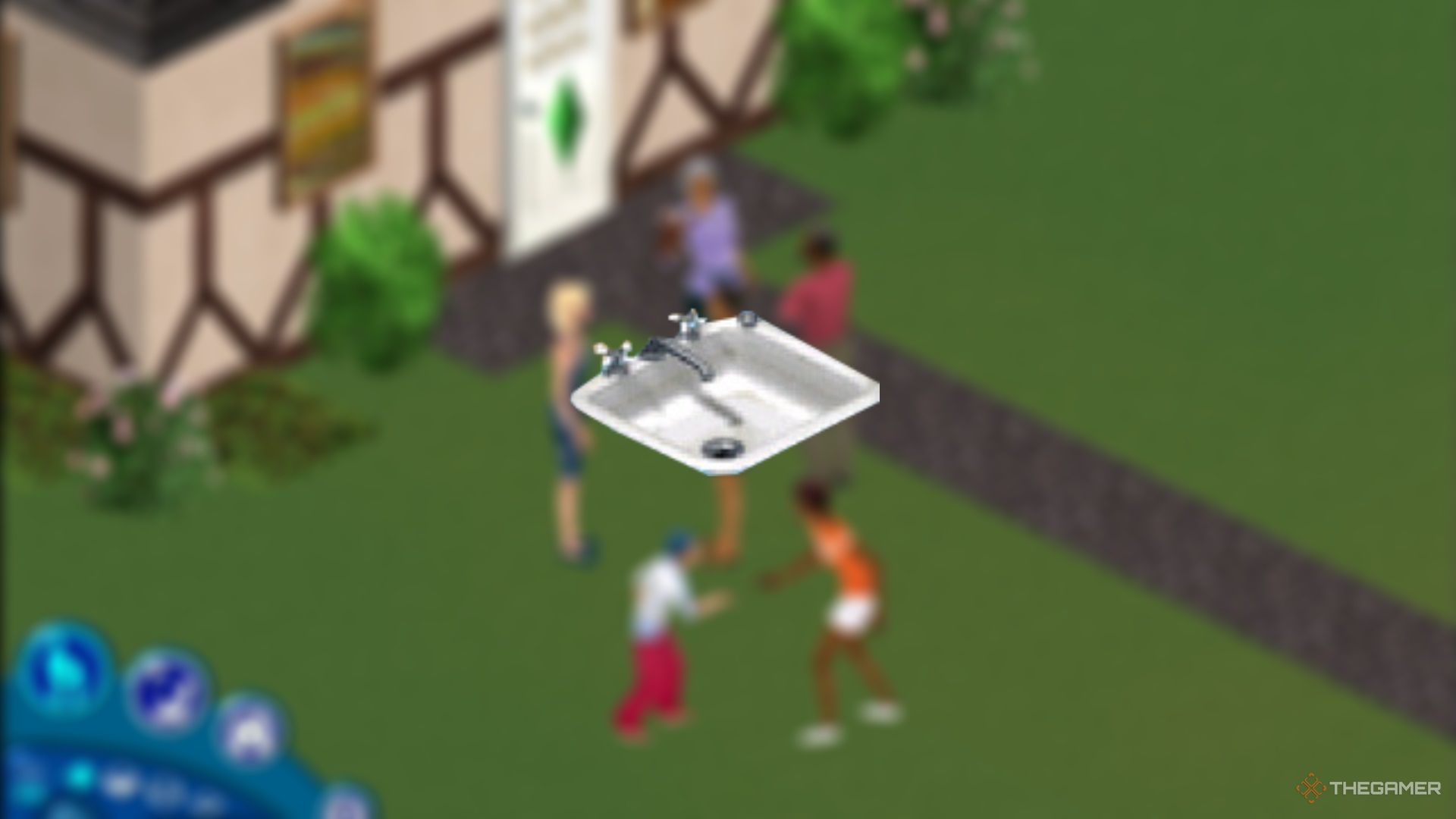 A sink in The Sims.