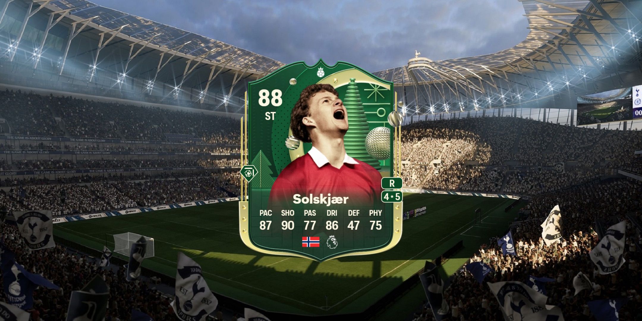 Solskjaer's card in EA Sports FC 25.