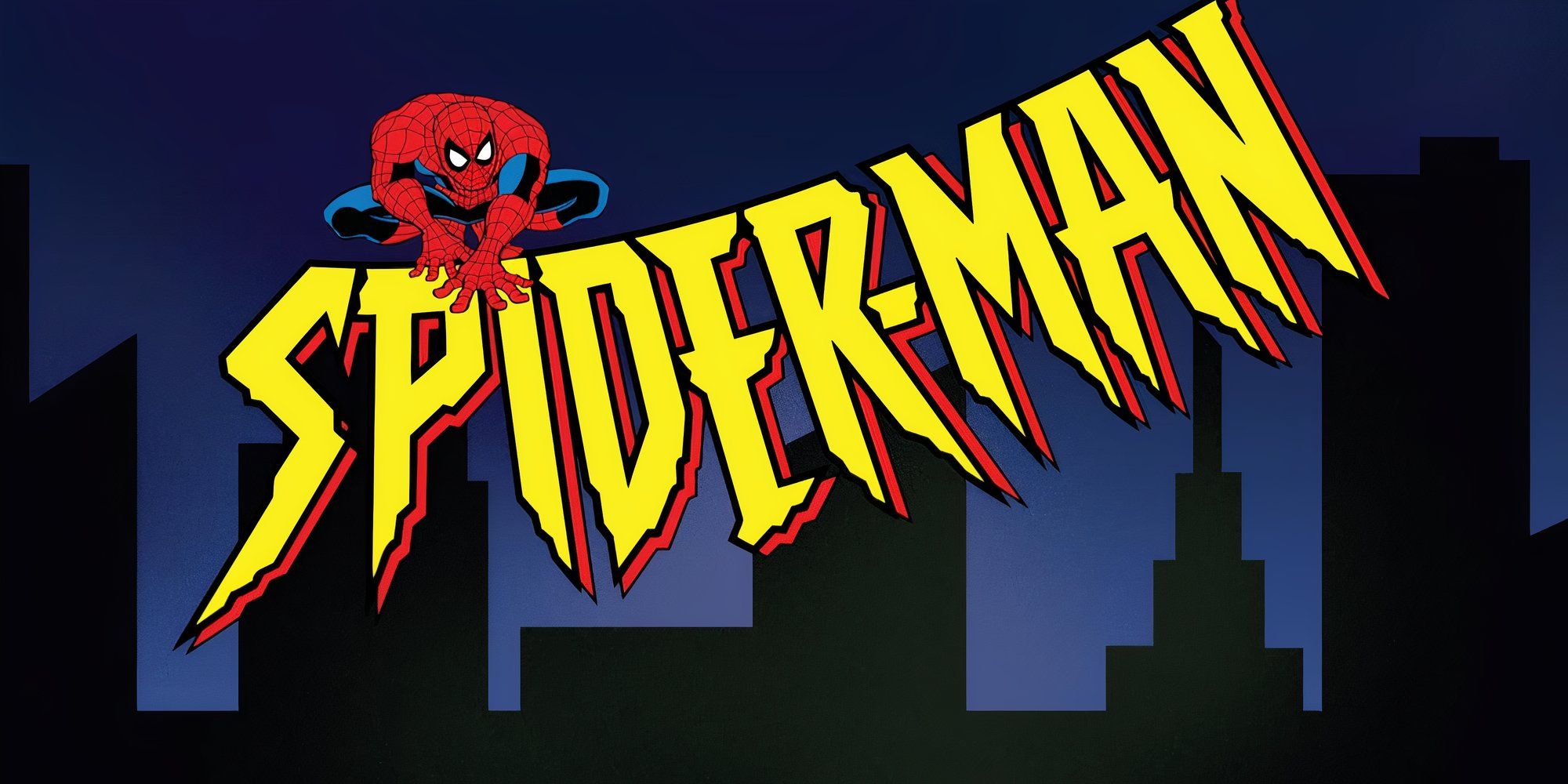 Spider-Man (1994) Title Screen featuring Spider-Man