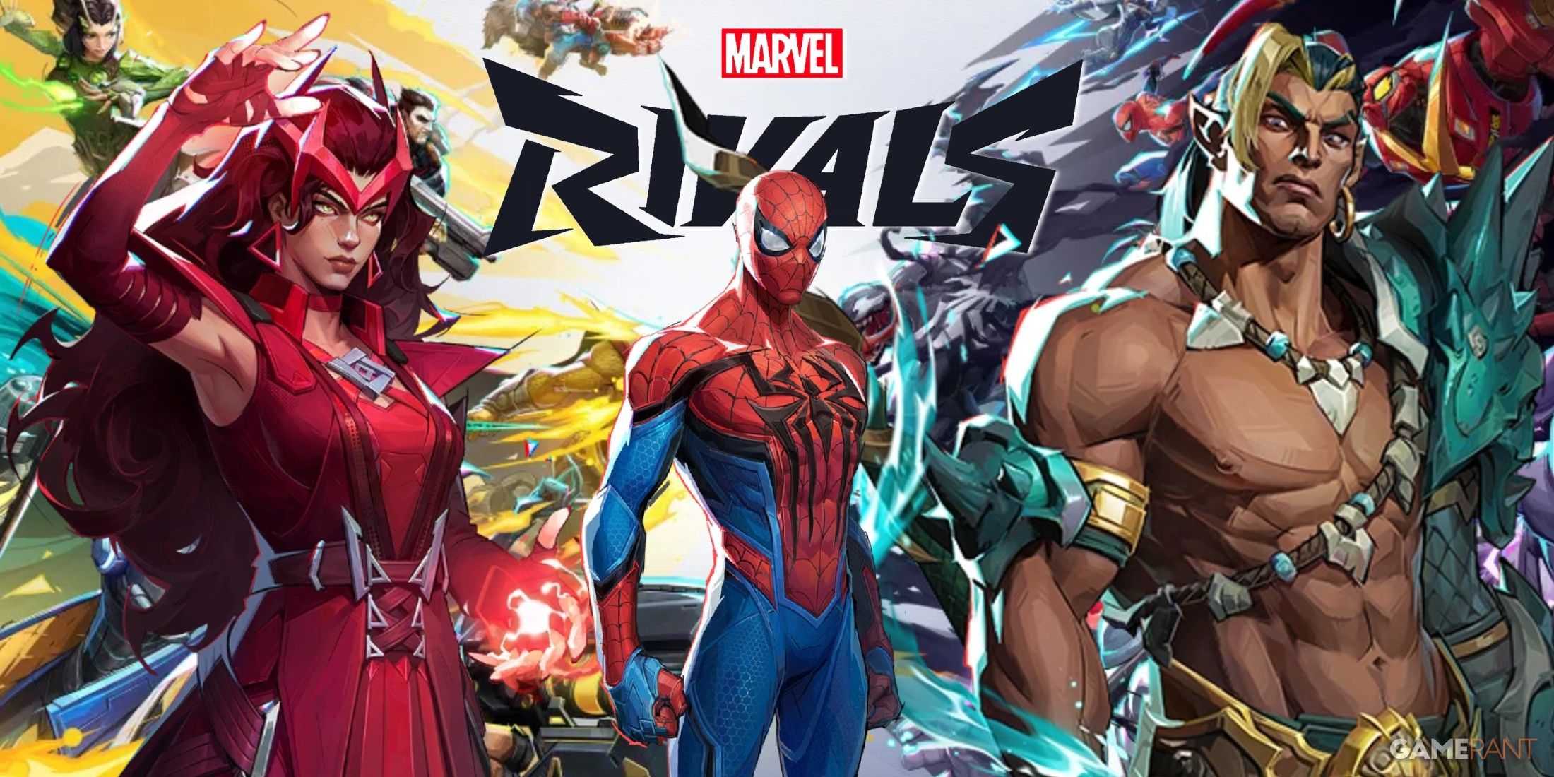 Spider-Man, Scarlet Witch, and Namor in Marvel Rivals