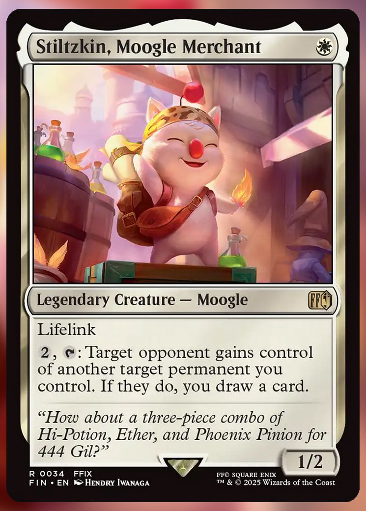 Stiltzkin, Moogle Merchant