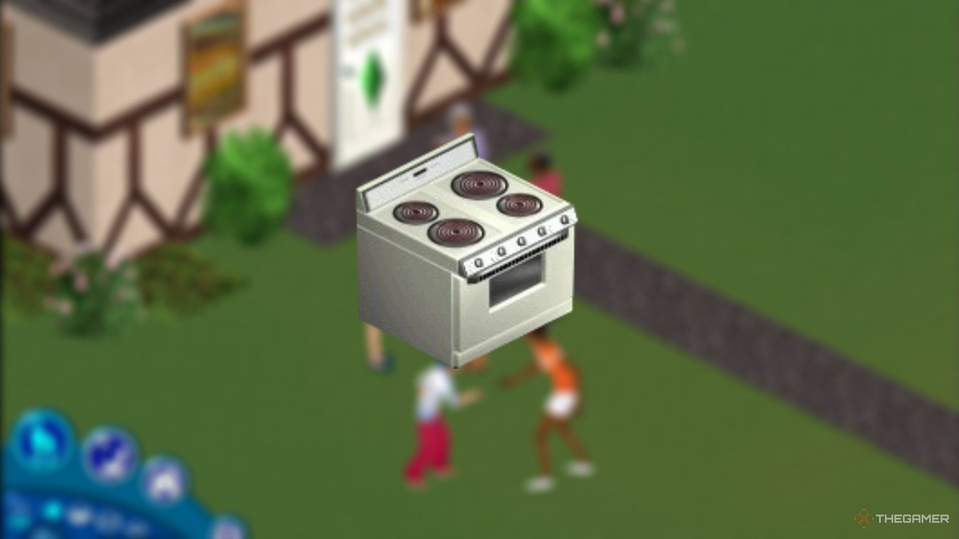 A stove in The Sims.