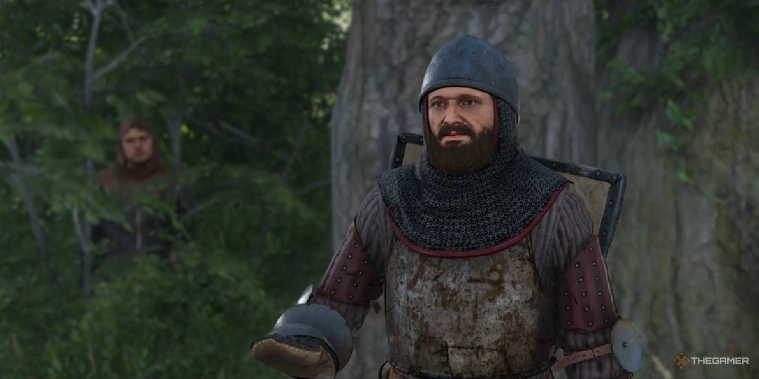 Talking to Matthew by the roadside in Kingdom Come Deliverance 2.