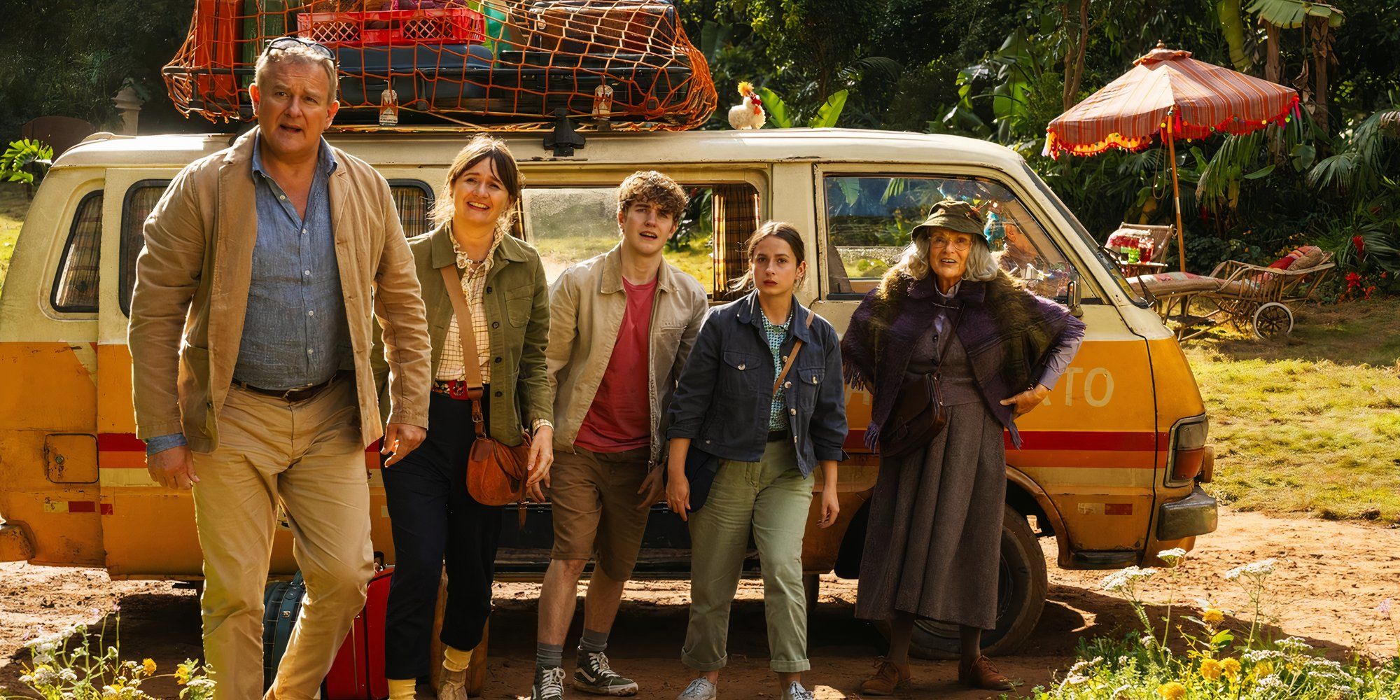 The Browns by their van in Paddington in Peru