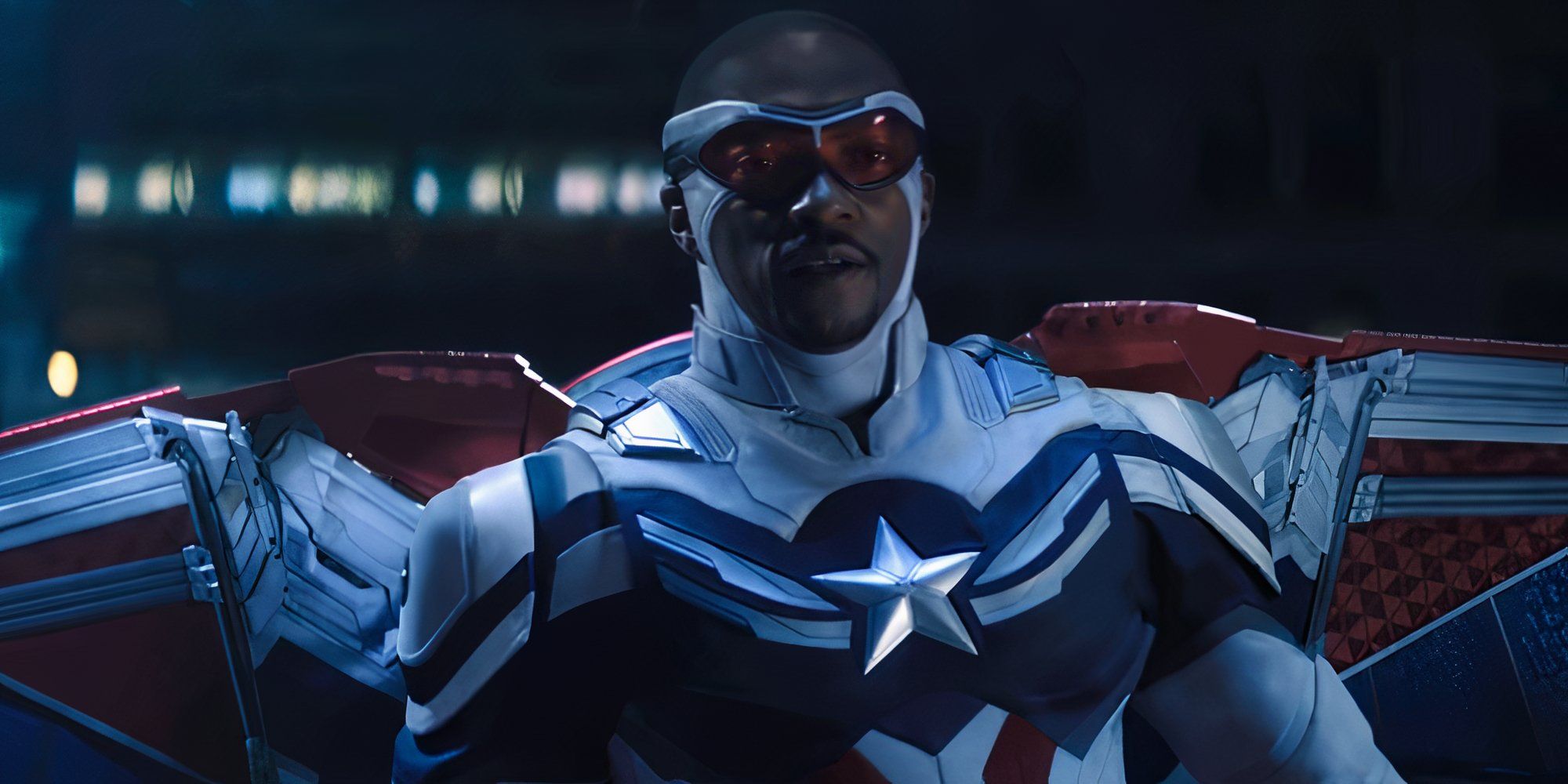 Sam Wilson as Captain America in The Falcon And The Winter Soldier